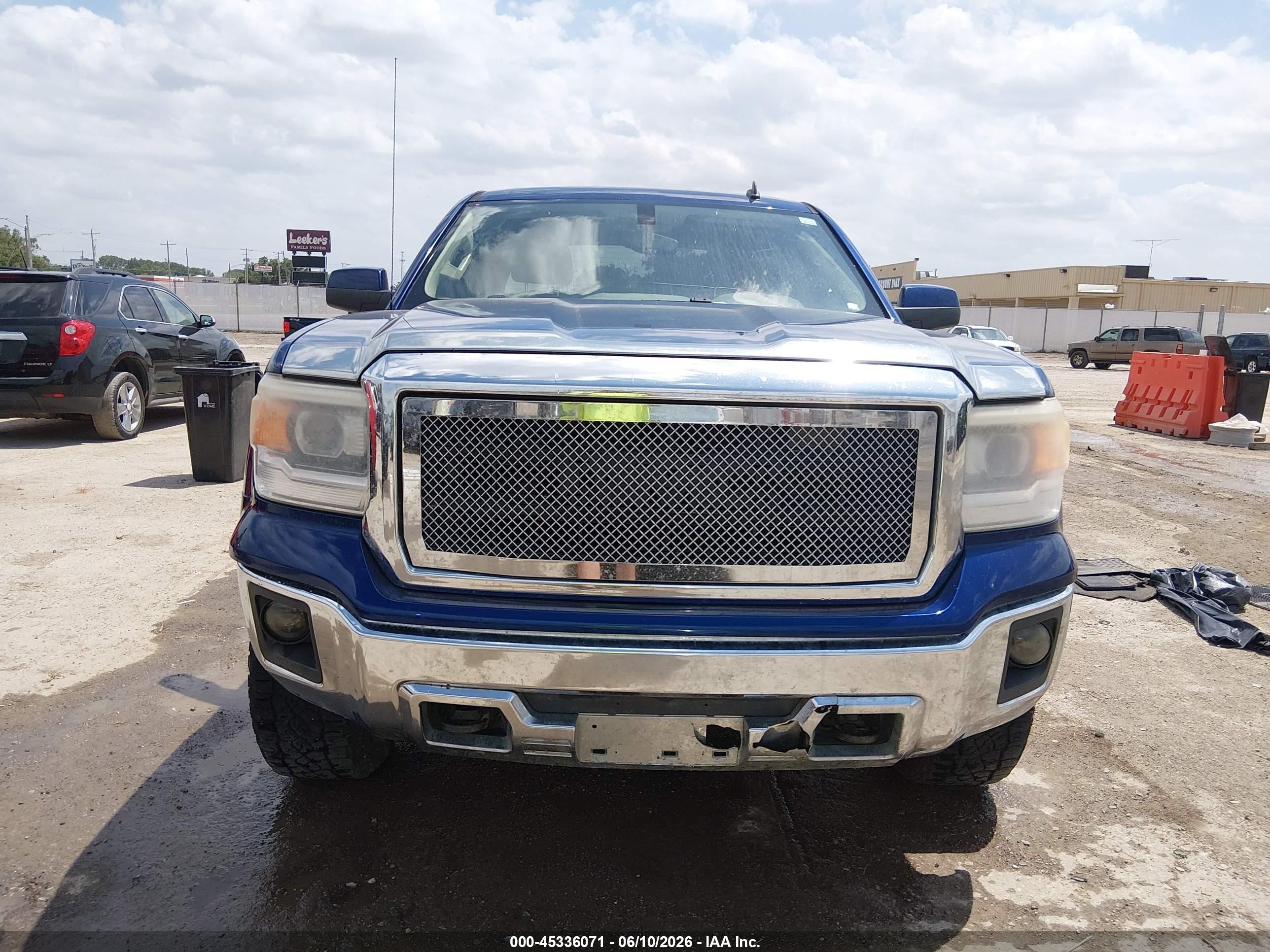 2014 Gmc Sierra 1500 Sle Blue vin: 3GTU2UEC4EG334525