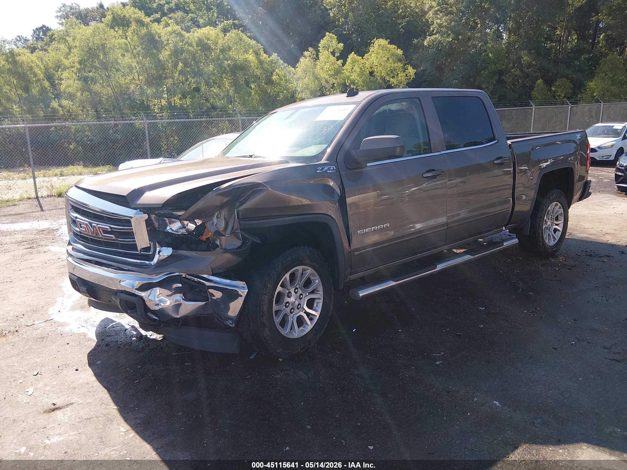 2014 Gmc Sierra 1500 Sle Brown vin: 3GTU2UEC4EG385507