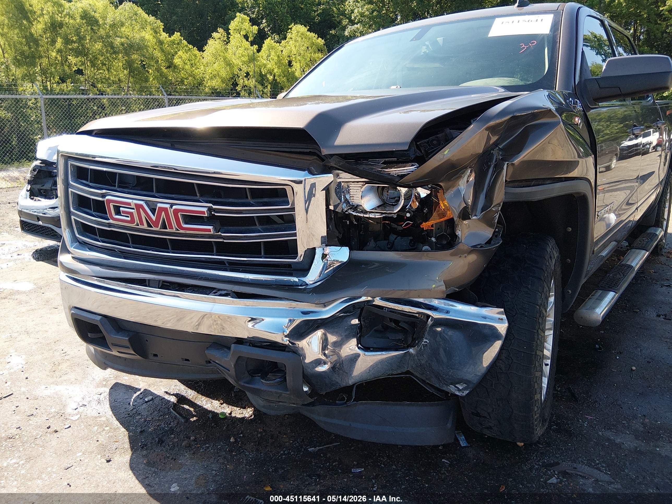 2014 Gmc Sierra 1500 Sle Brown vin: 3GTU2UEC4EG385507