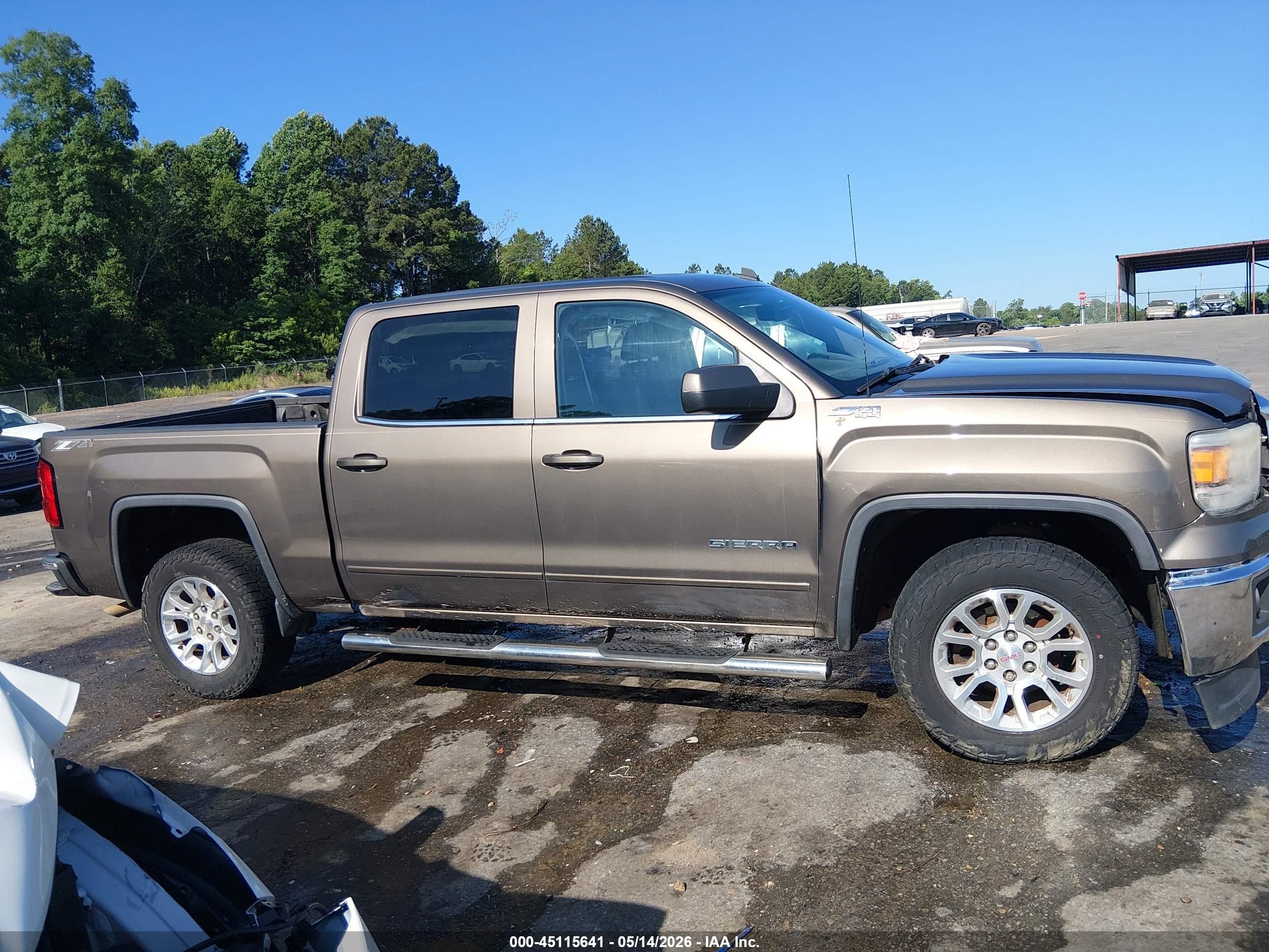 2014 Gmc Sierra 1500 Sle Brown vin: 3GTU2UEC4EG385507