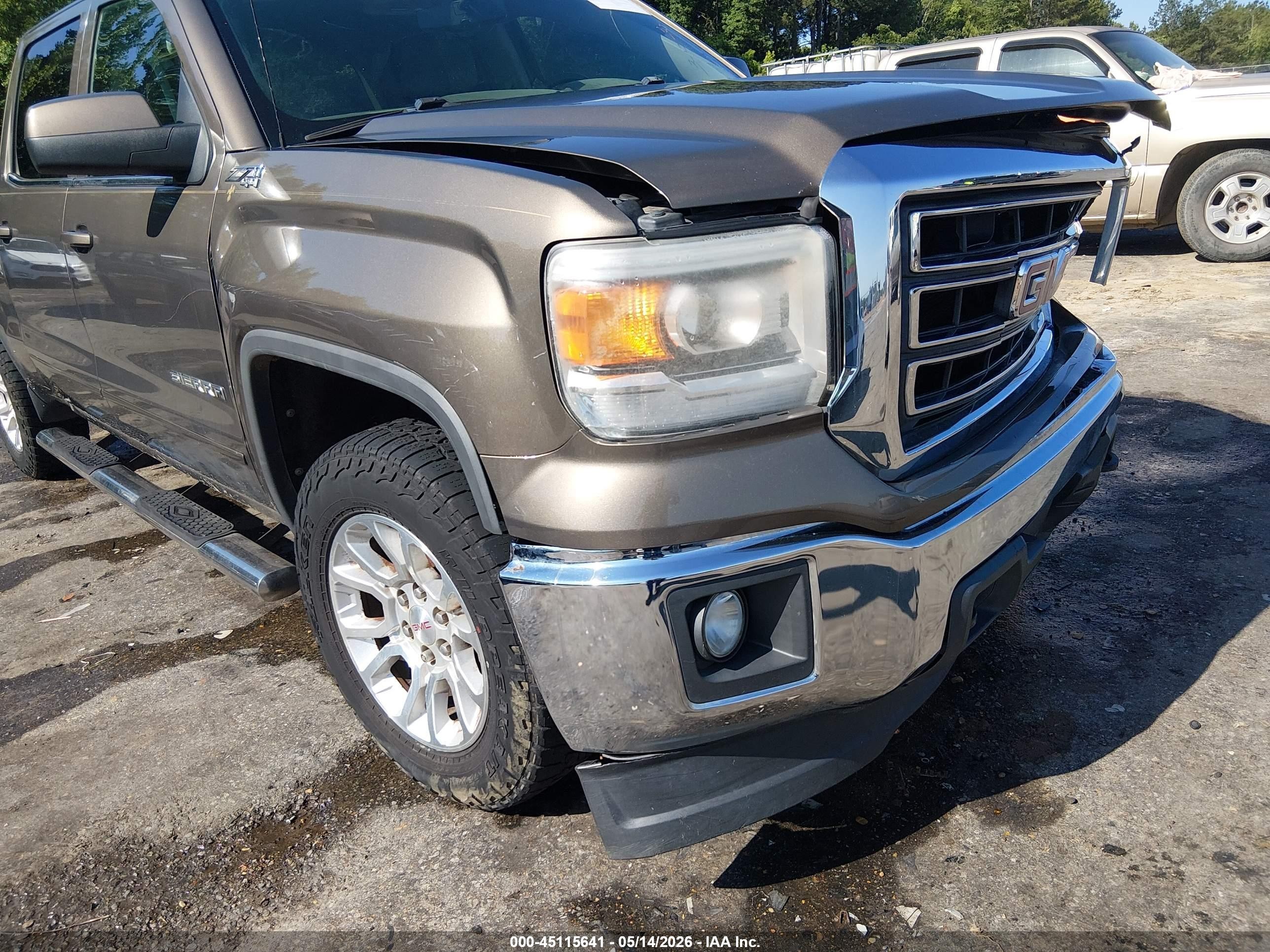 2014 Gmc Sierra 1500 Sle Brown vin: 3GTU2UEC4EG385507