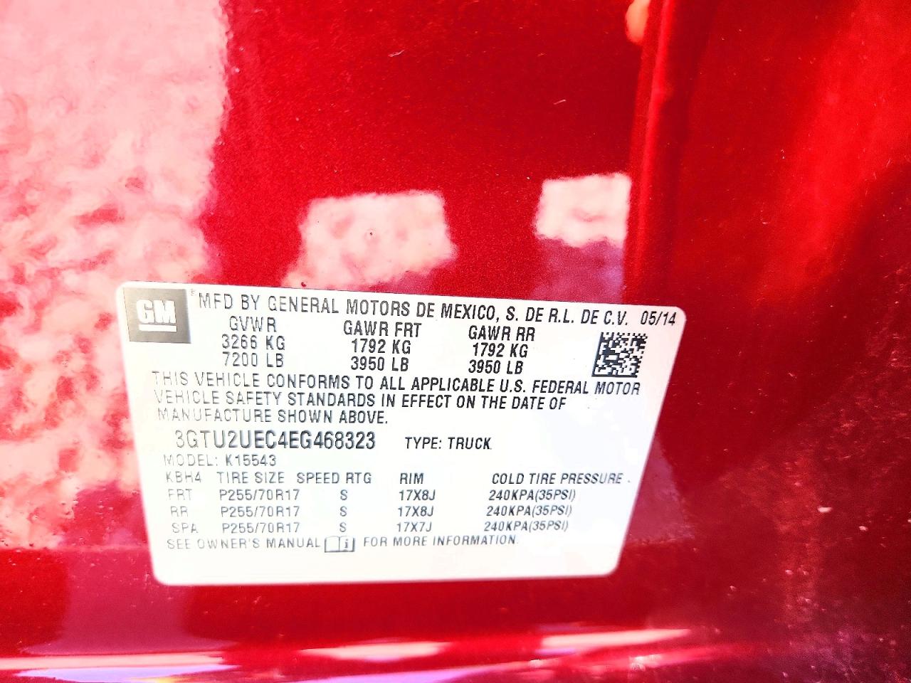 2014 Gmc Sierra K1500 Sle Темно-бордовый vin: 3GTU2UEC4EG468323