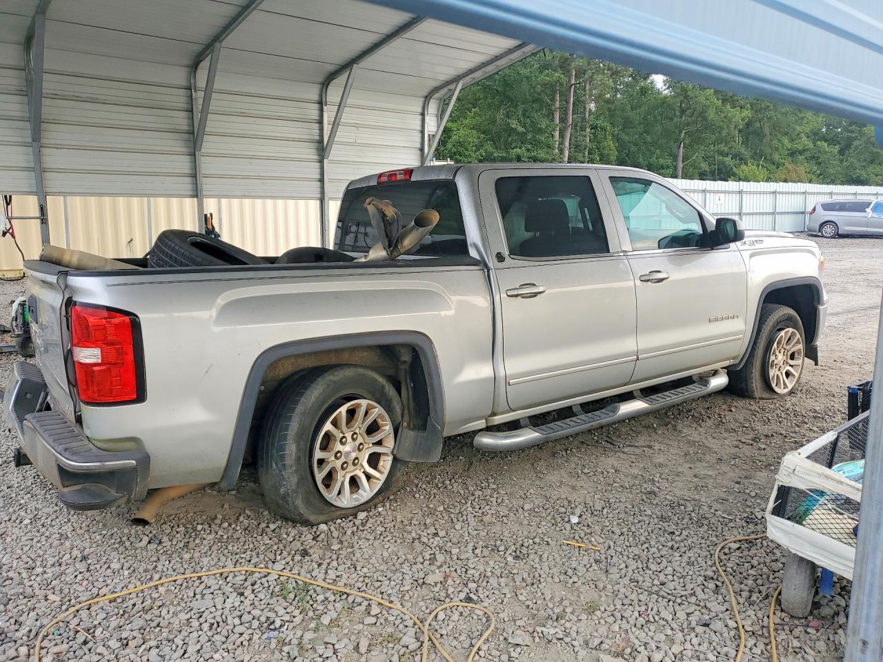 2014 Gmc Sierra K1500 Sle Silver vin: 3GTU2UEC4EG470606