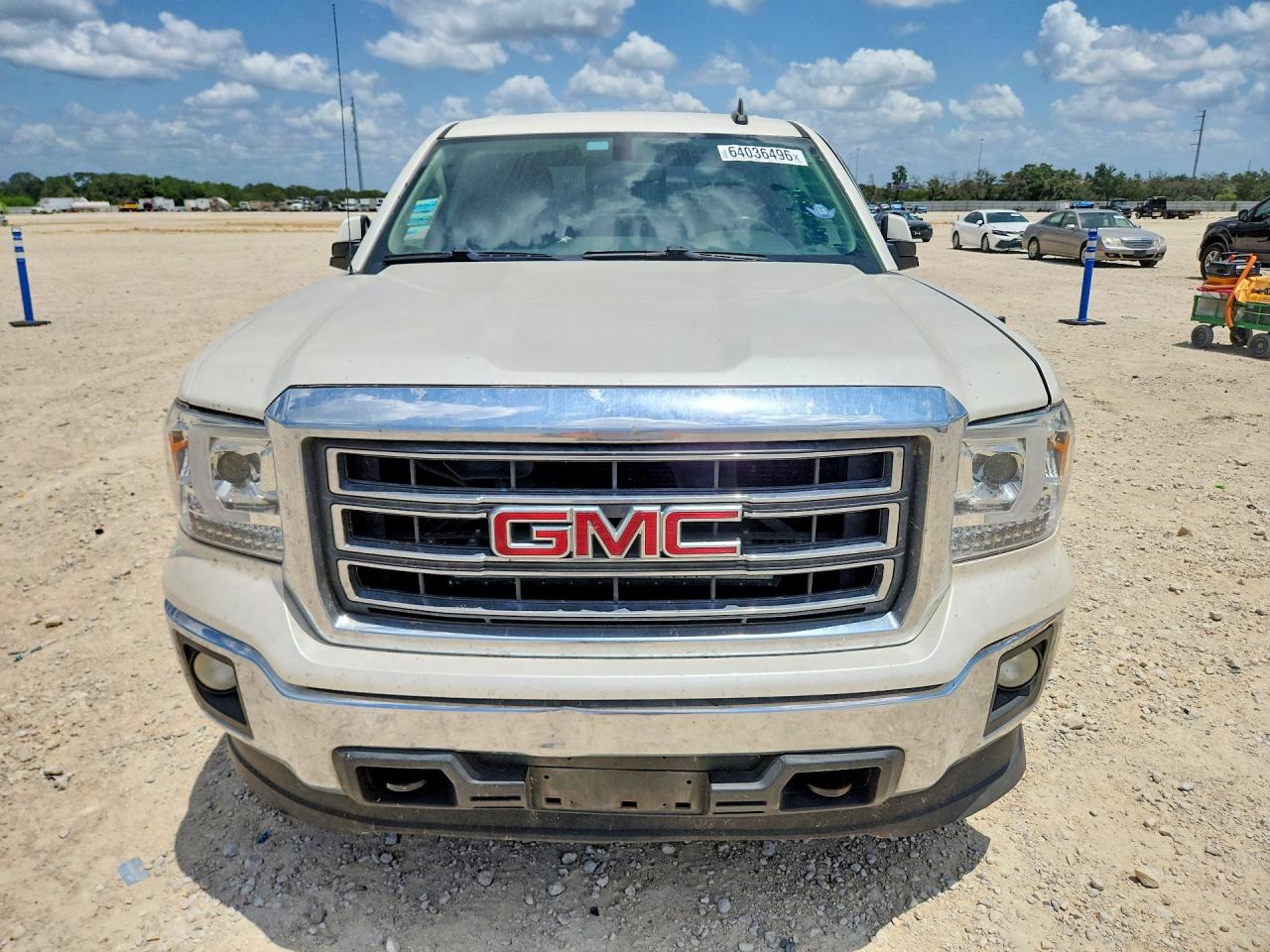 2015 Gmc Sierra K1500 Sle White vin: 3GTU2UEC4FG181422