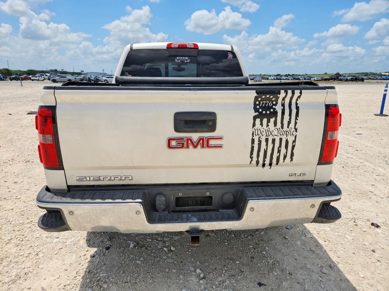 2015 Gmc Sierra K1500 Sle White vin: 3GTU2UEC4FG181422