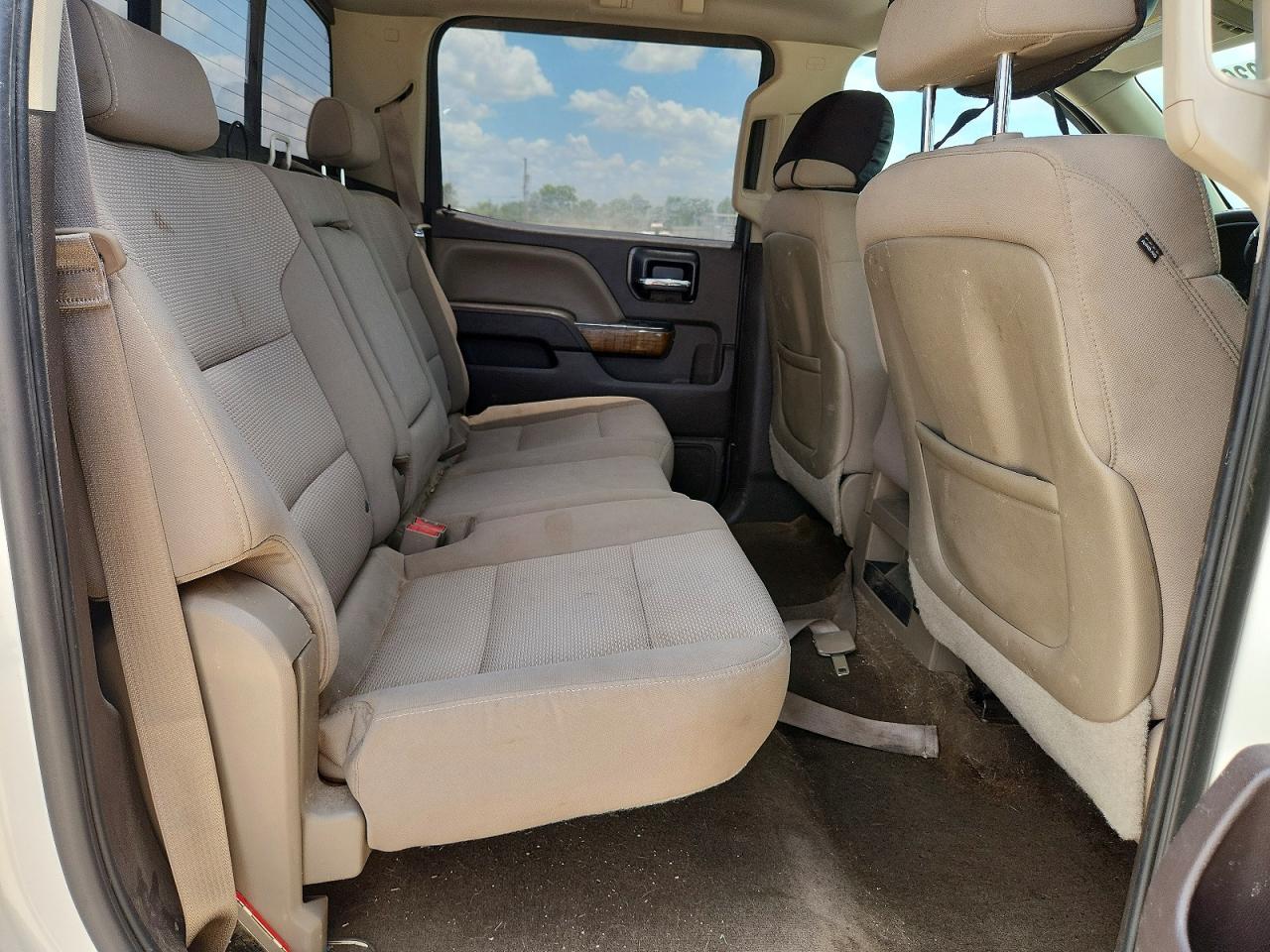 2015 Gmc Sierra K1500 Sle White vin: 3GTU2UEC4FG181422