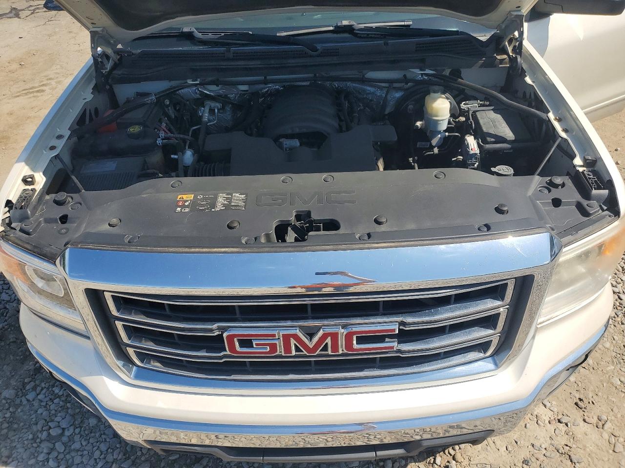 2015 Gmc Sierra K1500 Sle White vin: 3GTU2UEC4FG190203