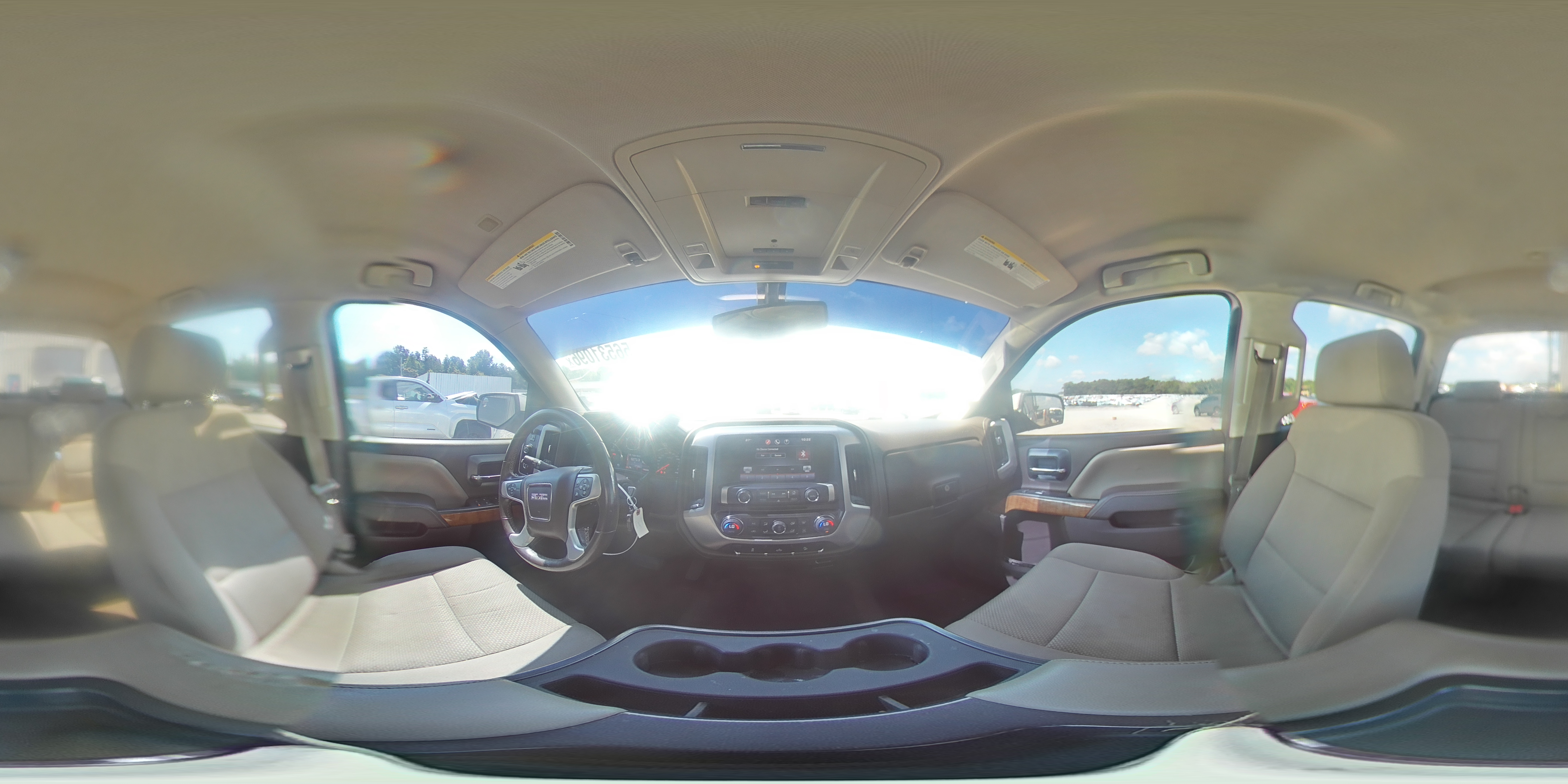 2015 Gmc Sierra K1500 Sle White vin: 3GTU2UEC4FG190203