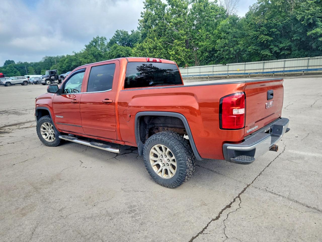 2015 Gmc Sierra K1500 Sle Orange vin: 3GTU2UEC4FG190511