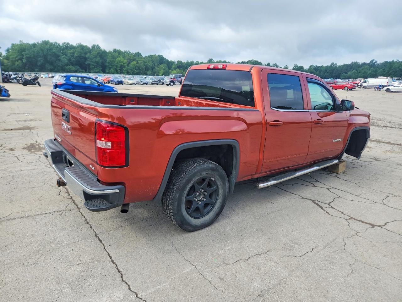 2015 Gmc Sierra K1500 Sle Orange vin: 3GTU2UEC4FG190511