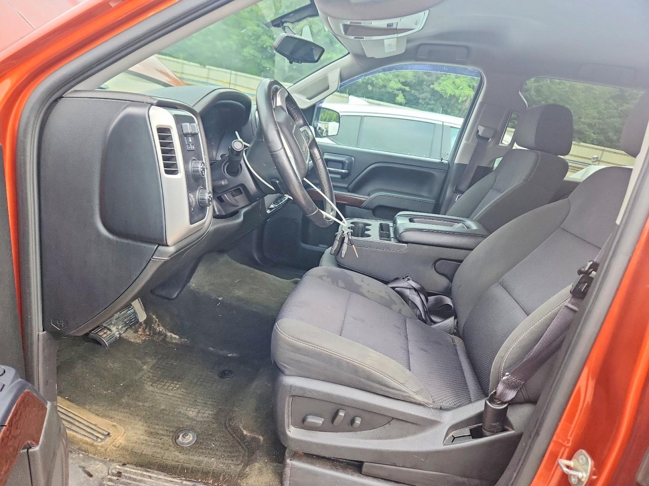 2015 Gmc Sierra K1500 Sle Orange vin: 3GTU2UEC4FG190511