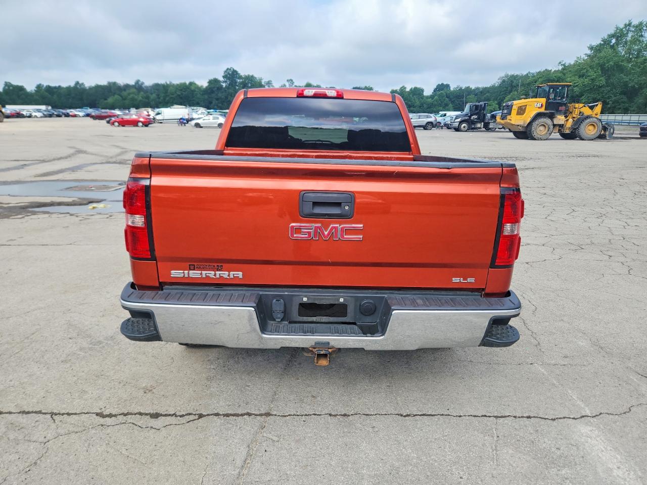 2015 Gmc Sierra K1500 Sle Orange vin: 3GTU2UEC4FG190511