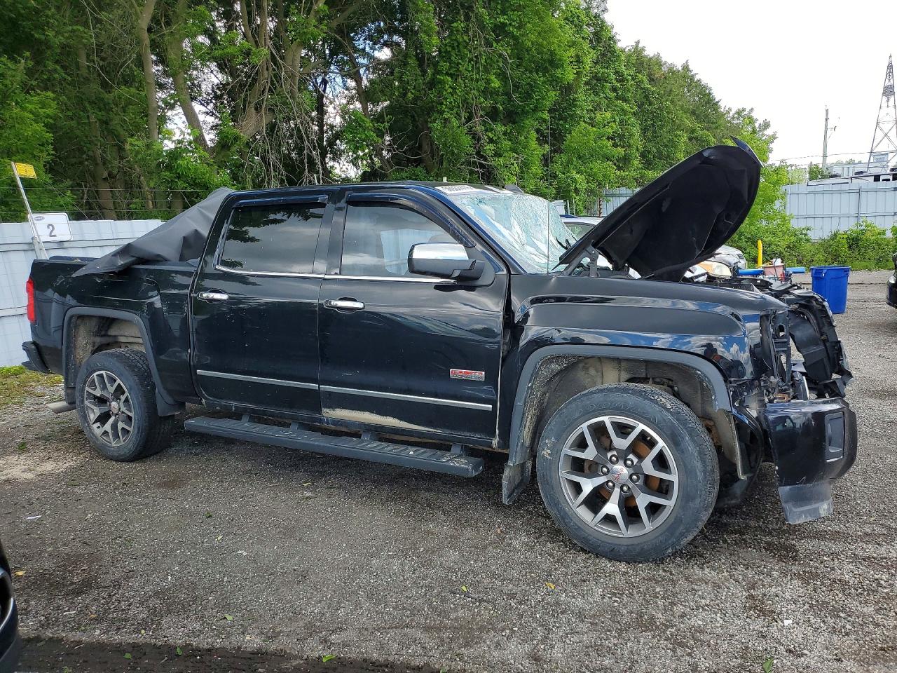 2015 Gmc Sierra K1500 Sle Черный vin: 3GTU2UEC4FG292715