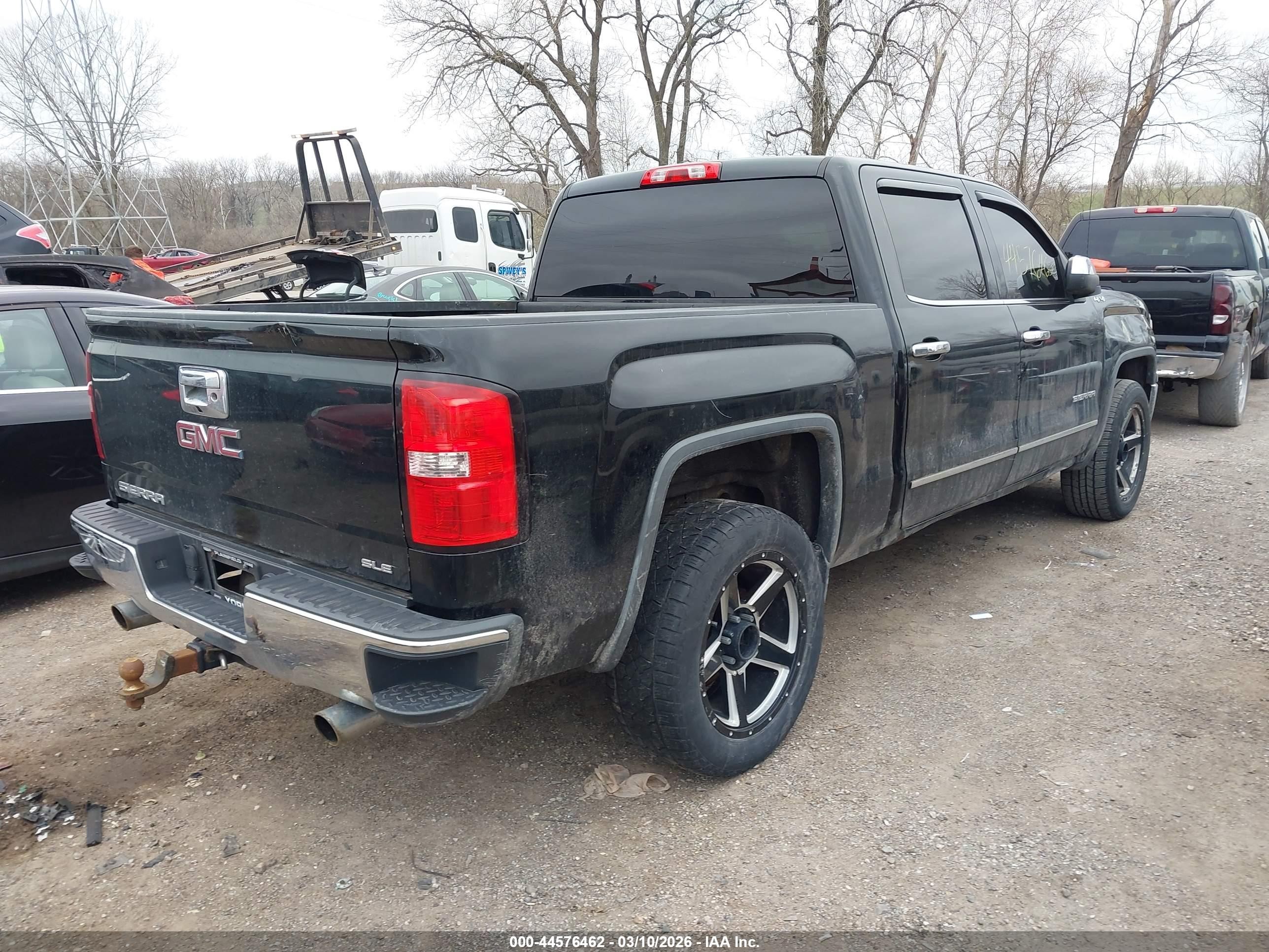 2015 Gmc Sierra 1500 Sle Black vin: 3GTU2UEC4FG355649