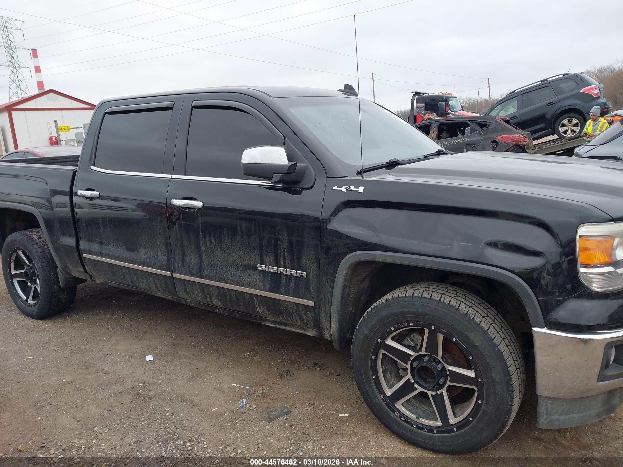 2015 Gmc Sierra 1500 Sle Black vin: 3GTU2UEC4FG355649