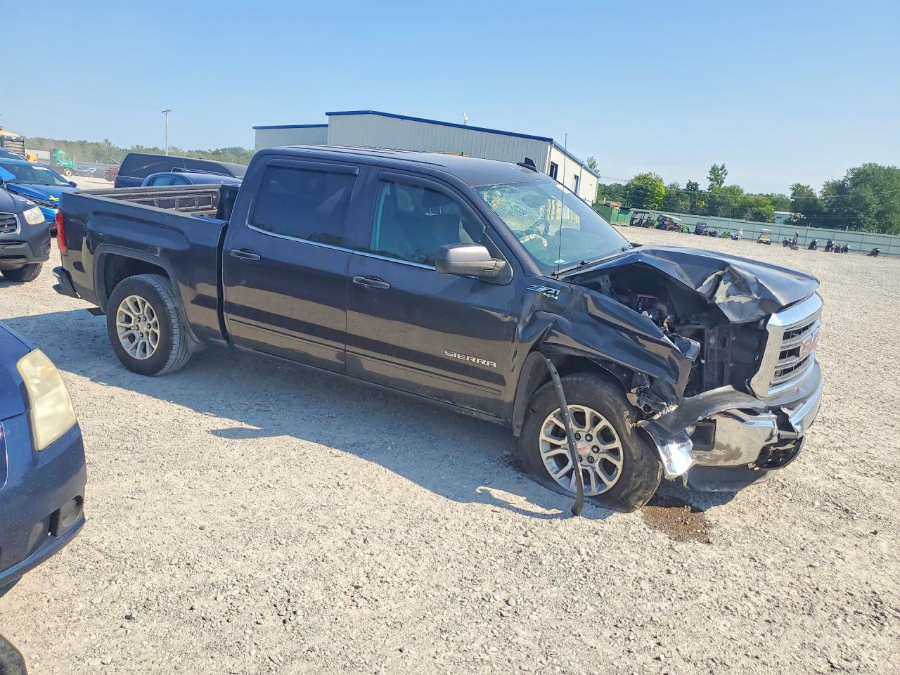2015 Gmc Sierra K1500 Sle Gray vin: 3GTU2UEC4FG402646