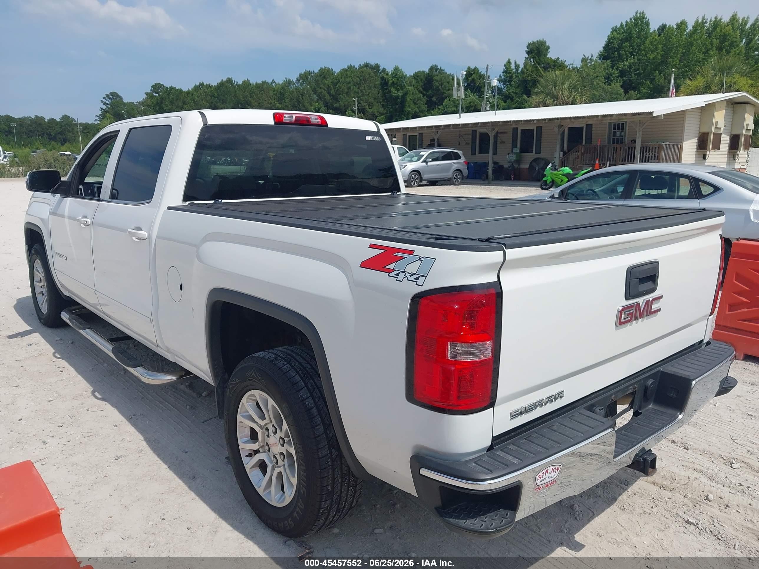 2014 Gmc Sierra 1500 Sle White vin: 3GTU2UEC5EG109112