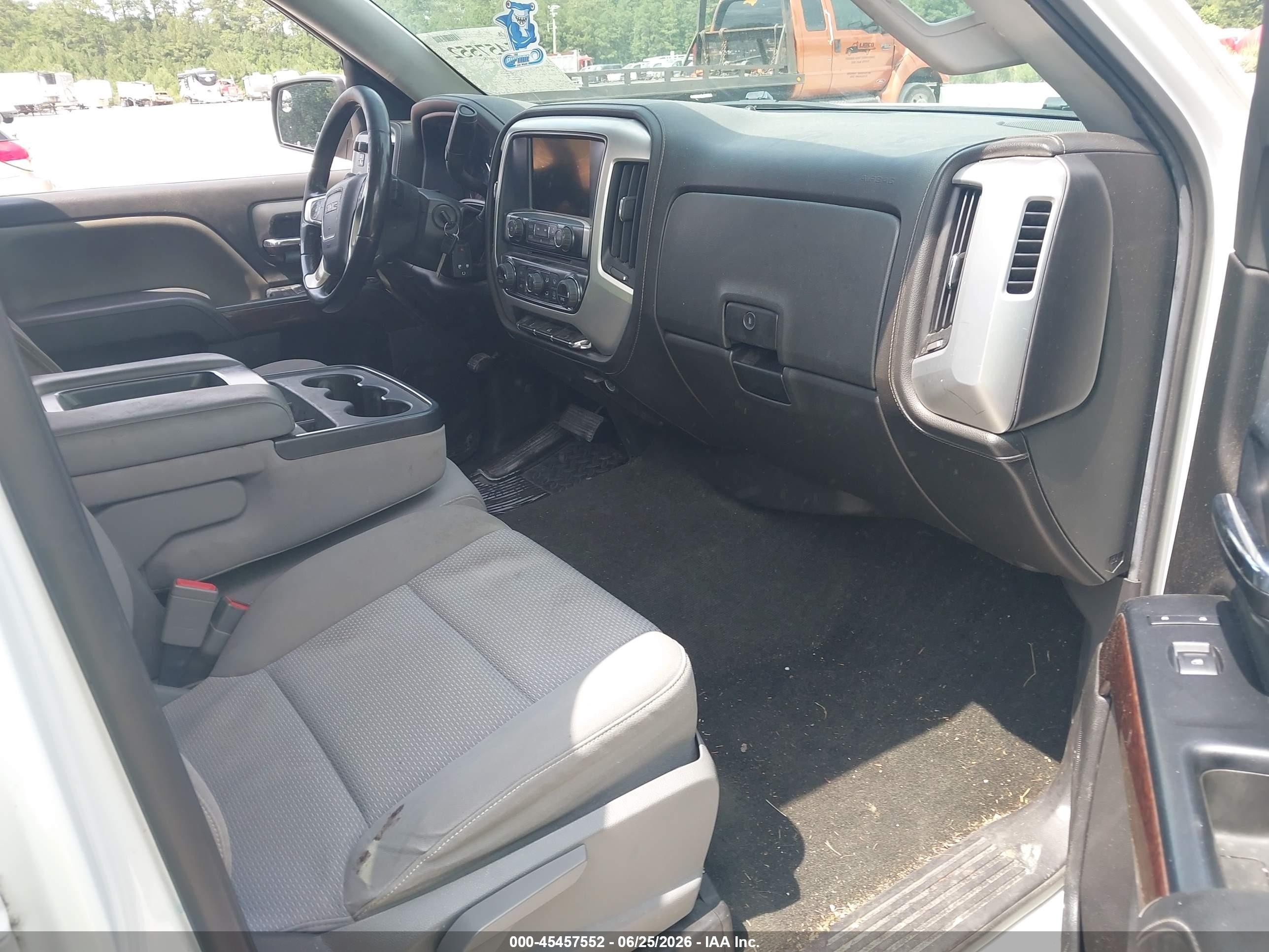 2014 Gmc Sierra 1500 Sle White vin: 3GTU2UEC5EG109112