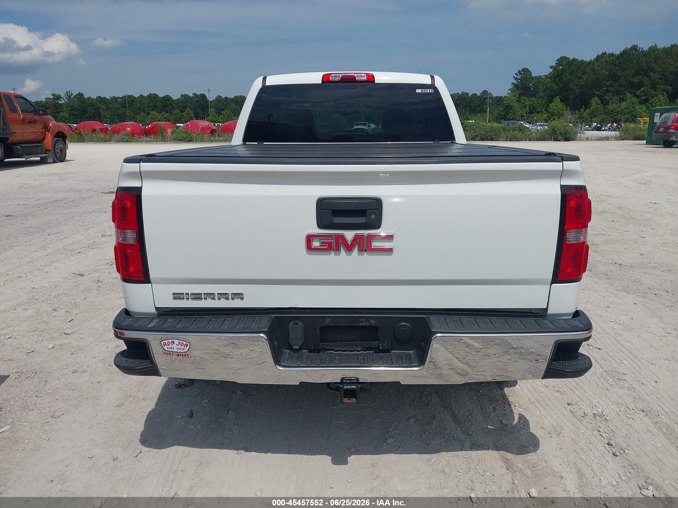 2014 Gmc Sierra 1500 Sle White vin: 3GTU2UEC5EG109112