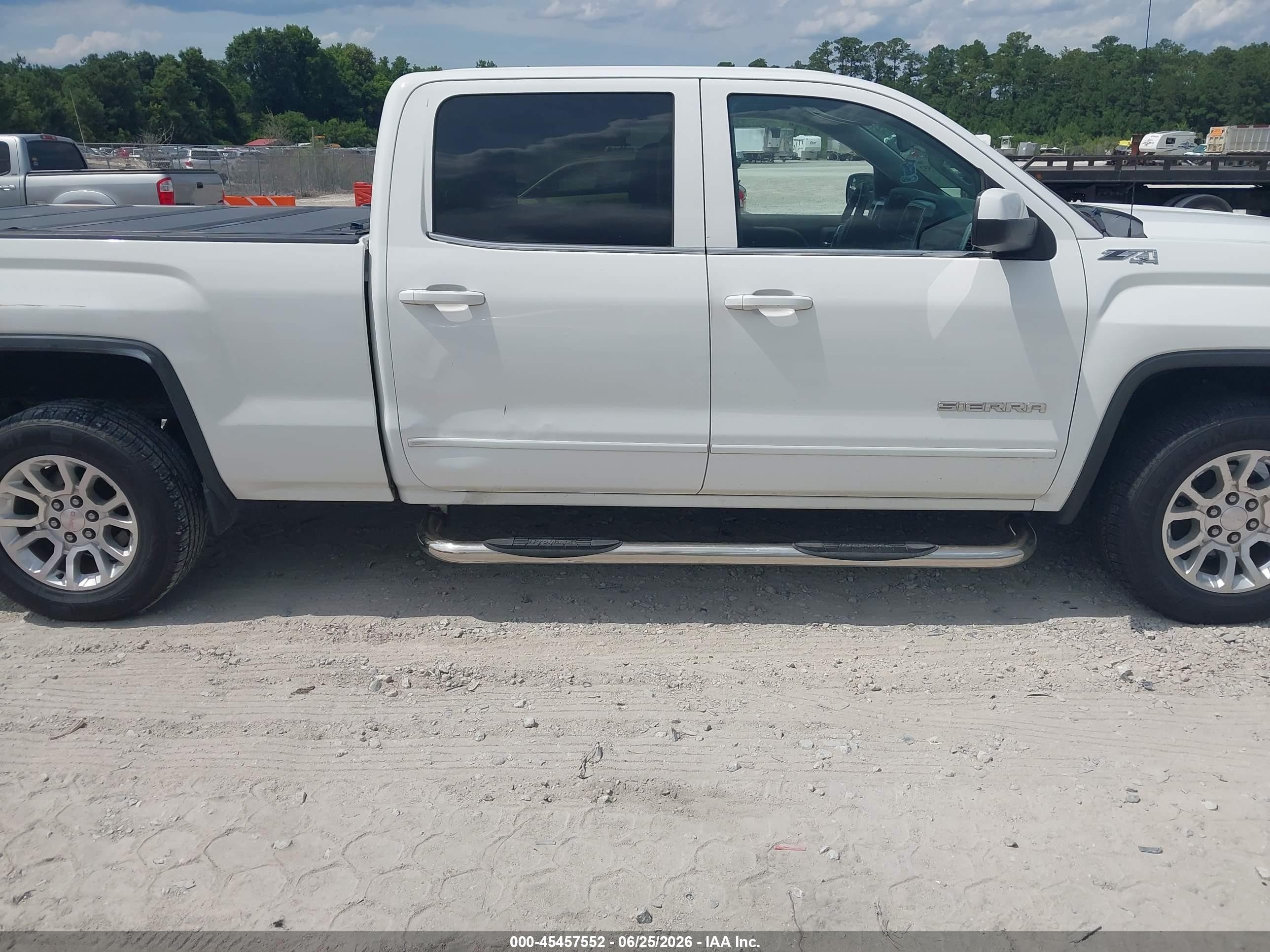 2014 Gmc Sierra 1500 Sle White vin: 3GTU2UEC5EG109112