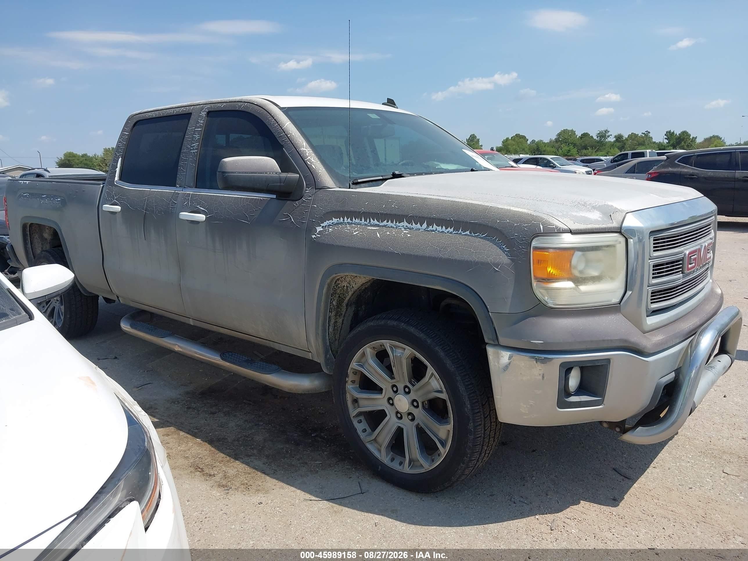2014 Gmc Sierra 1500 Sle Gray vin: 3GTU2UEC5EG248866