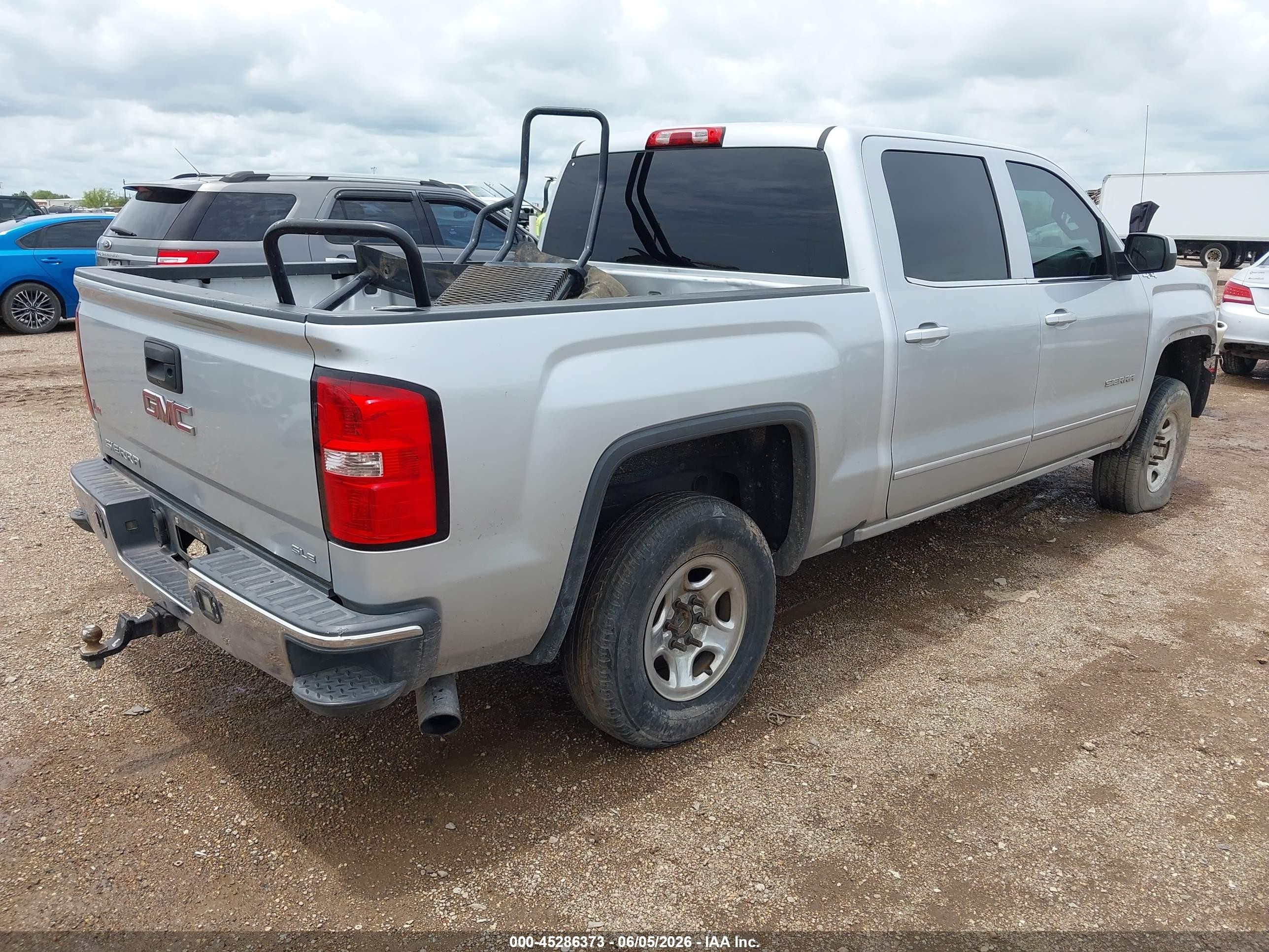 2014 Gmc Sierra 1500 Sle Silver vin: 3GTU2UEC5EG267322
