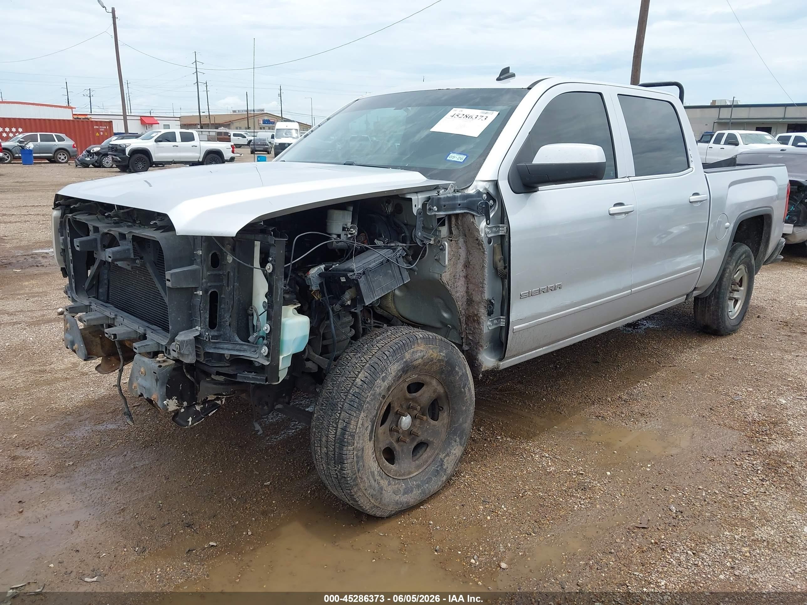 2014 Gmc Sierra 1500 Sle Silver vin: 3GTU2UEC5EG267322