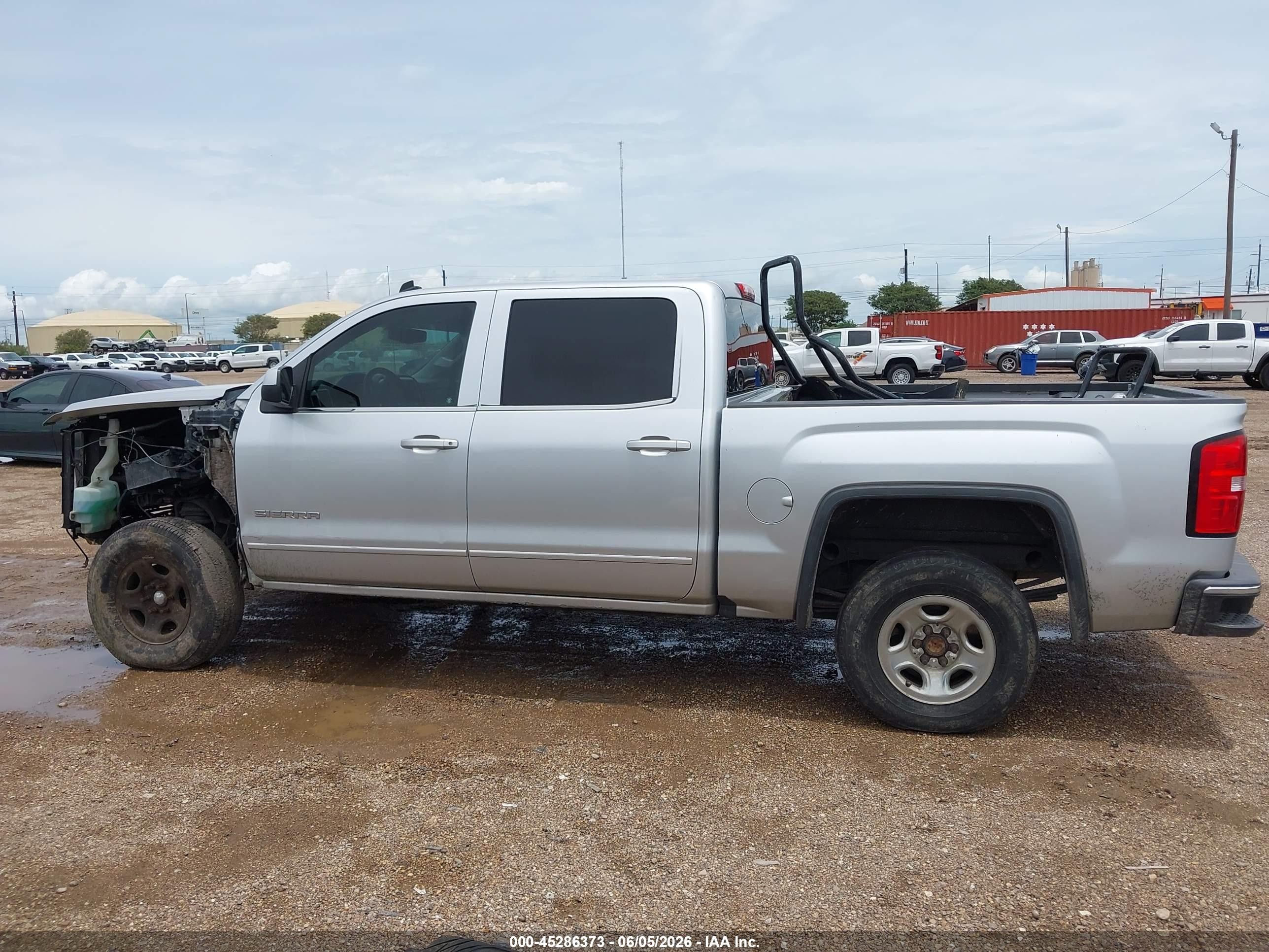 2014 Gmc Sierra 1500 Sle Silver vin: 3GTU2UEC5EG267322