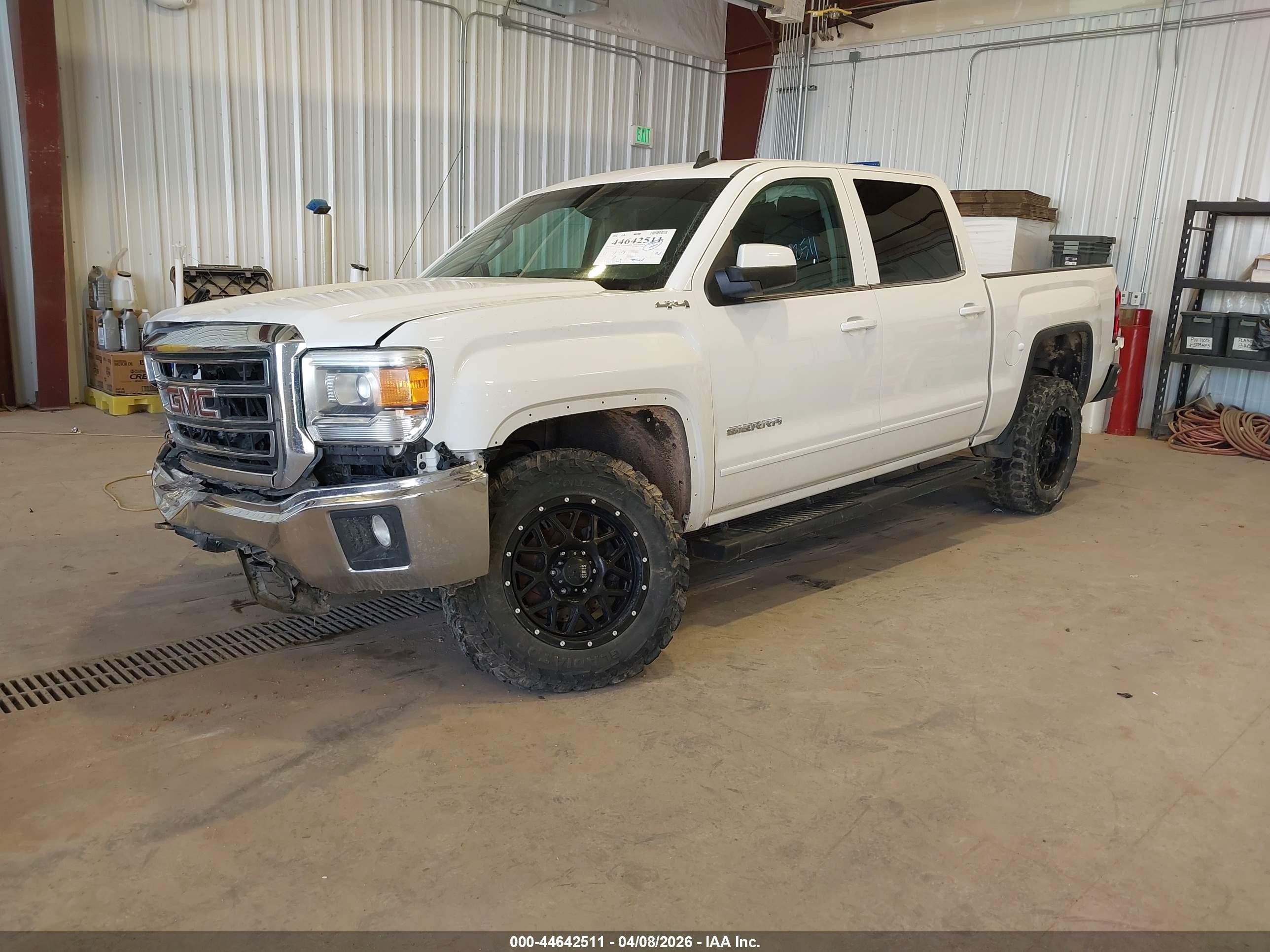 2014 Gmc Sierra 1500 Sle Белый vin: 3GTU2UEC5EG336963