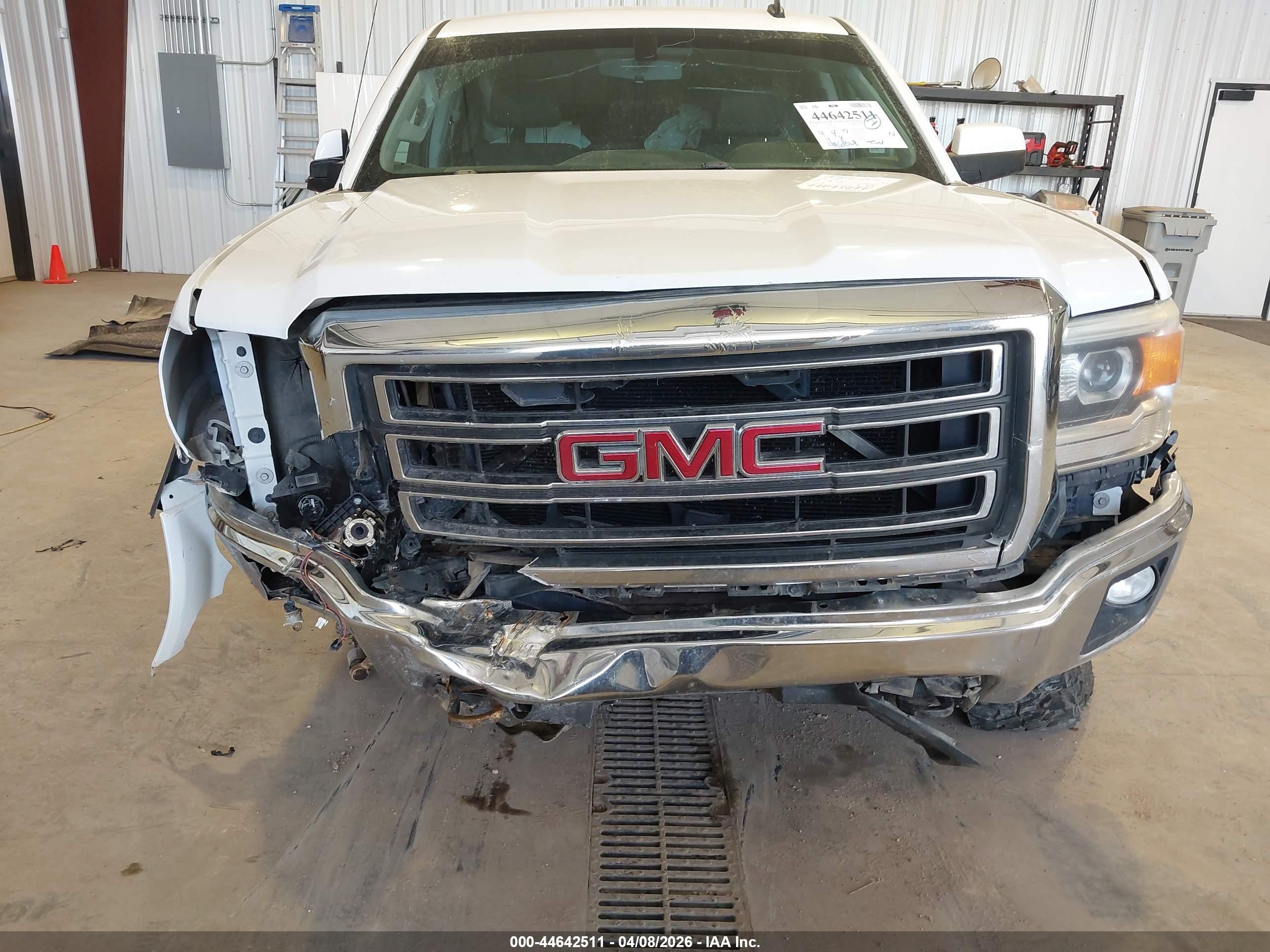 2014 Gmc Sierra 1500 Sle Белый vin: 3GTU2UEC5EG336963