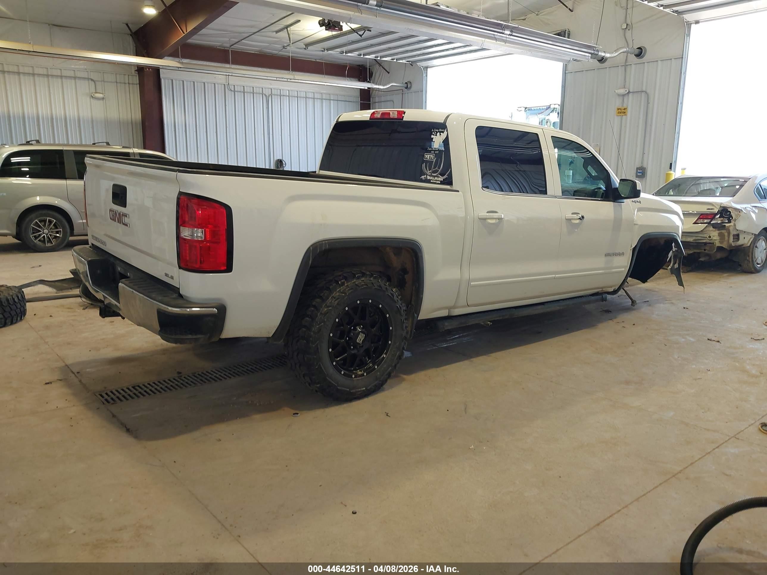 2014 Gmc Sierra 1500 Sle Белый vin: 3GTU2UEC5EG336963