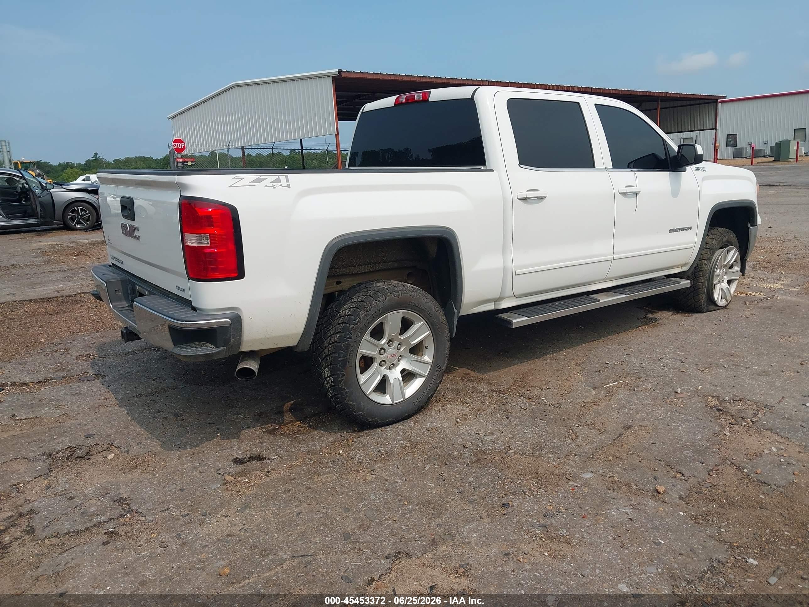 2014 Gmc Sierra 1500 Sle White vin: 3GTU2UEC5EG351348