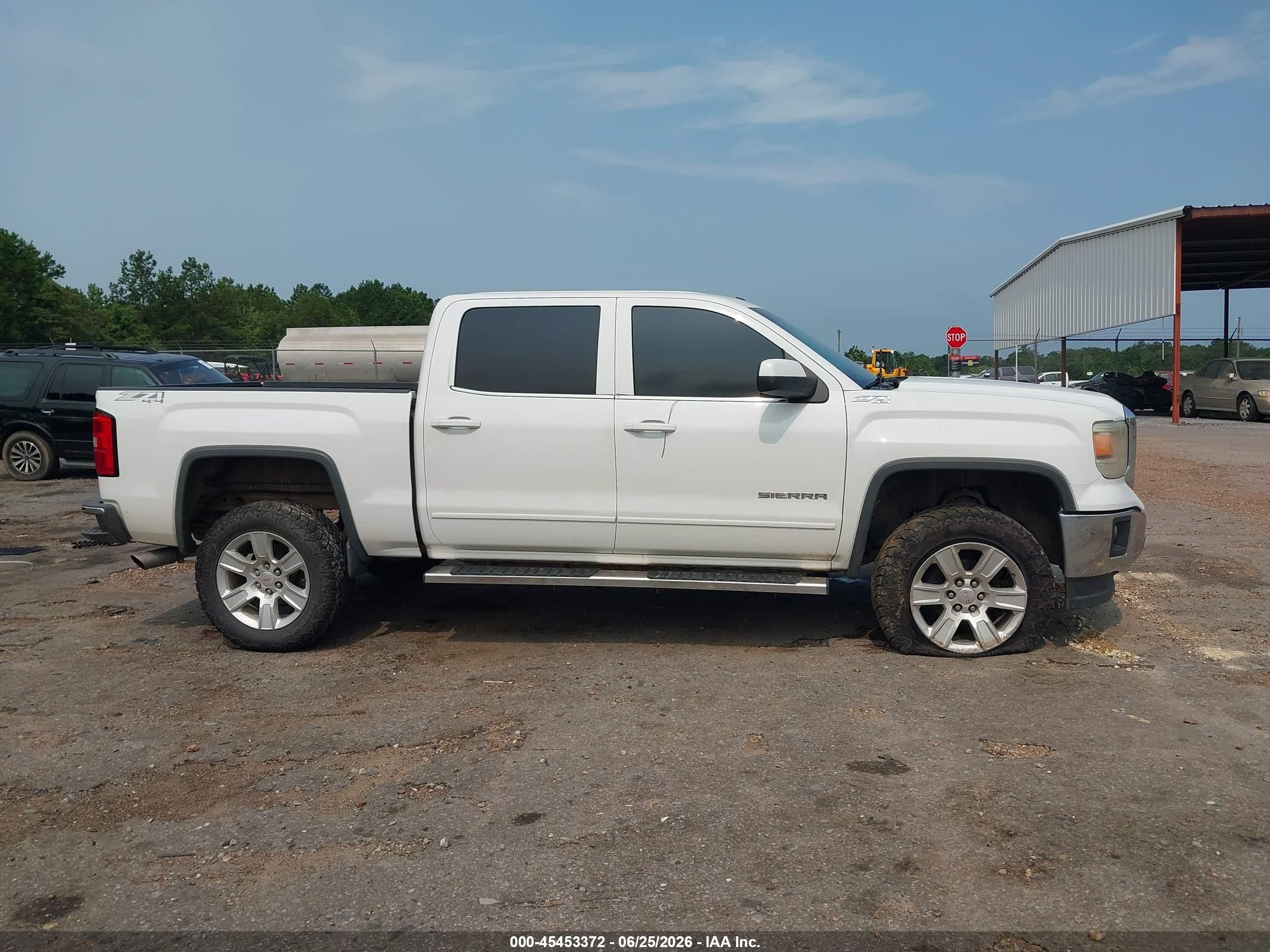 2014 Gmc Sierra 1500 Sle White vin: 3GTU2UEC5EG351348