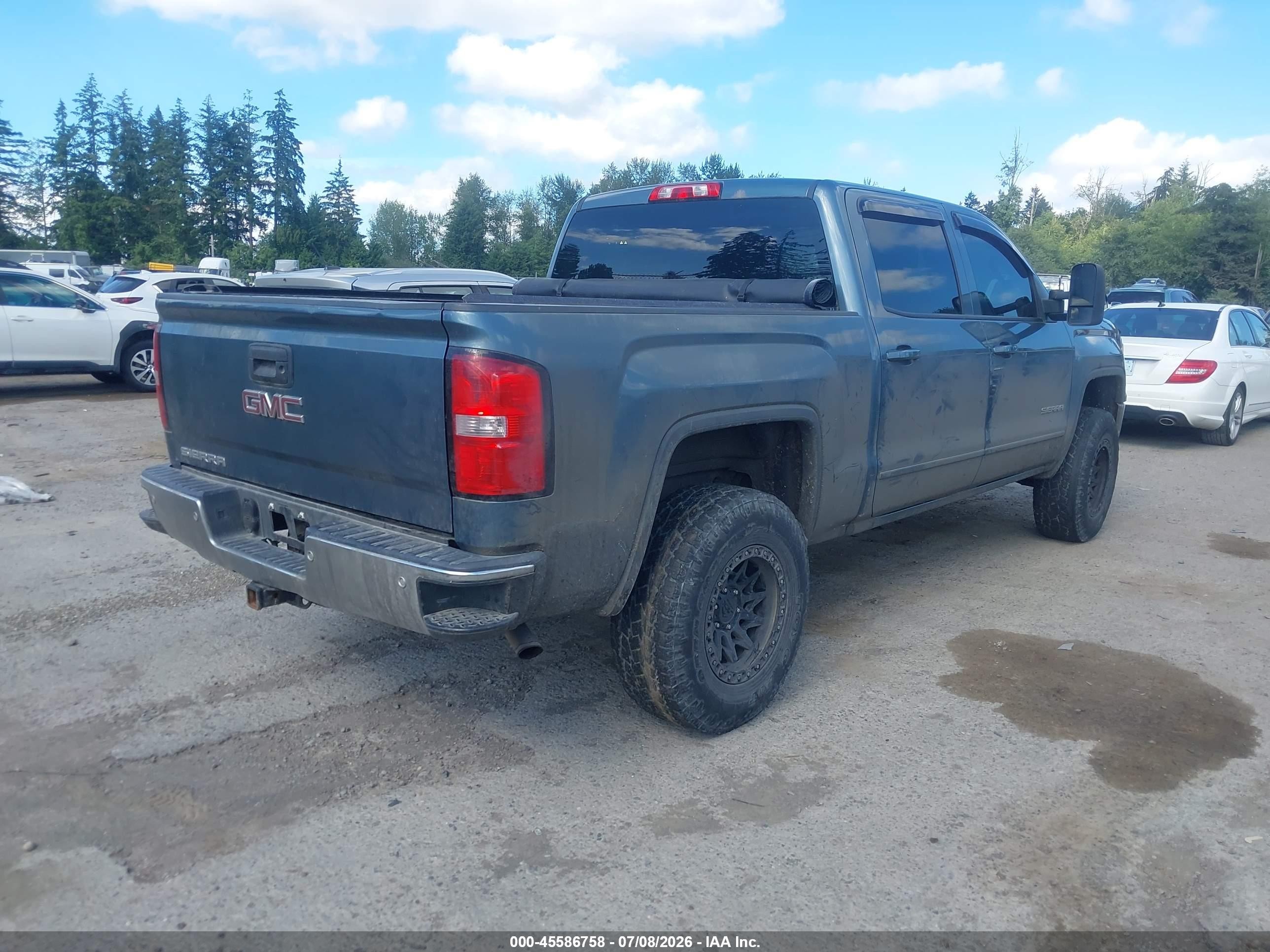 2014 Gmc Sierra 1500 Sle Blue vin: 3GTU2UEC5EG366786