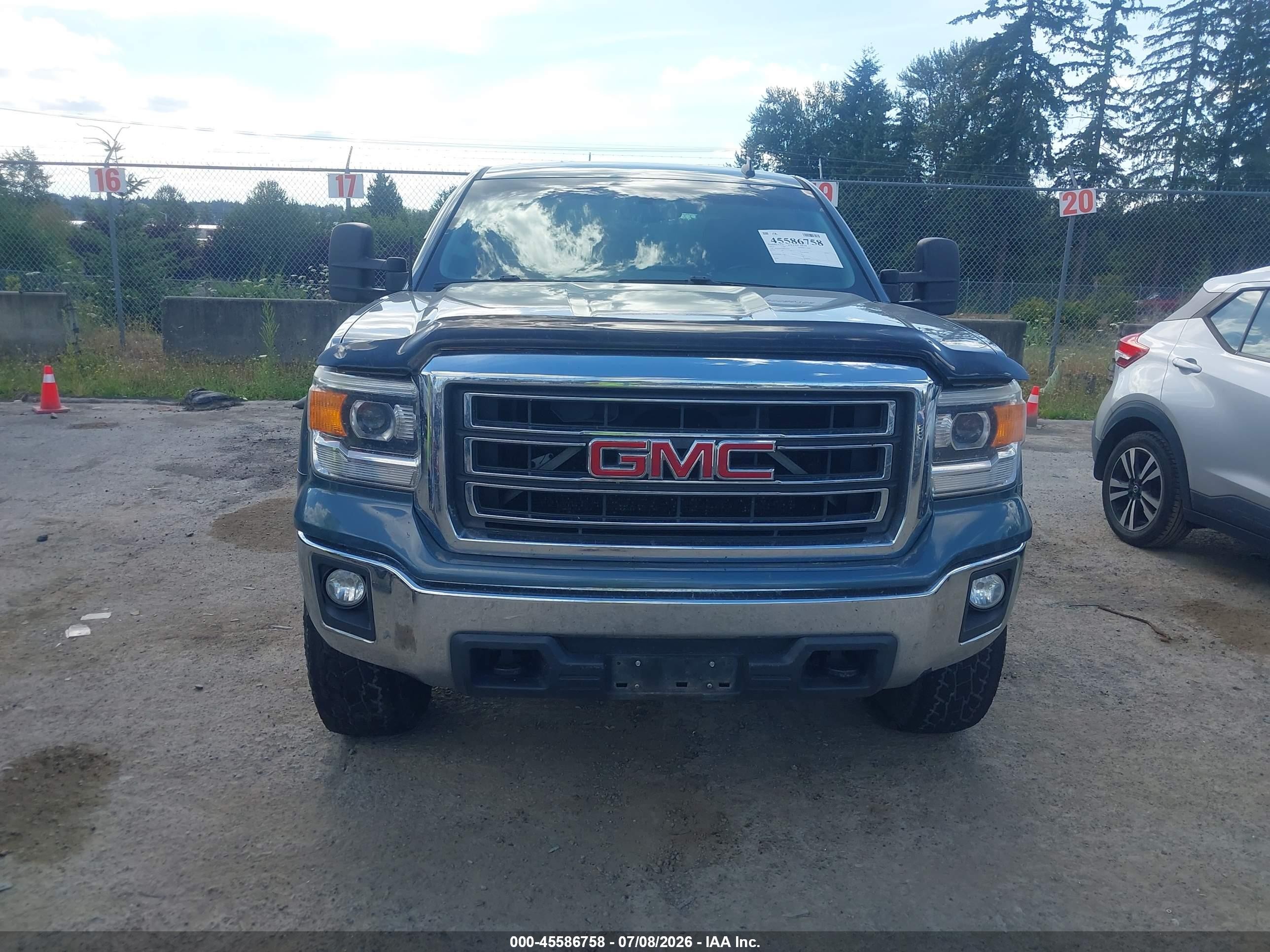 2014 Gmc Sierra 1500 Sle Blue vin: 3GTU2UEC5EG366786