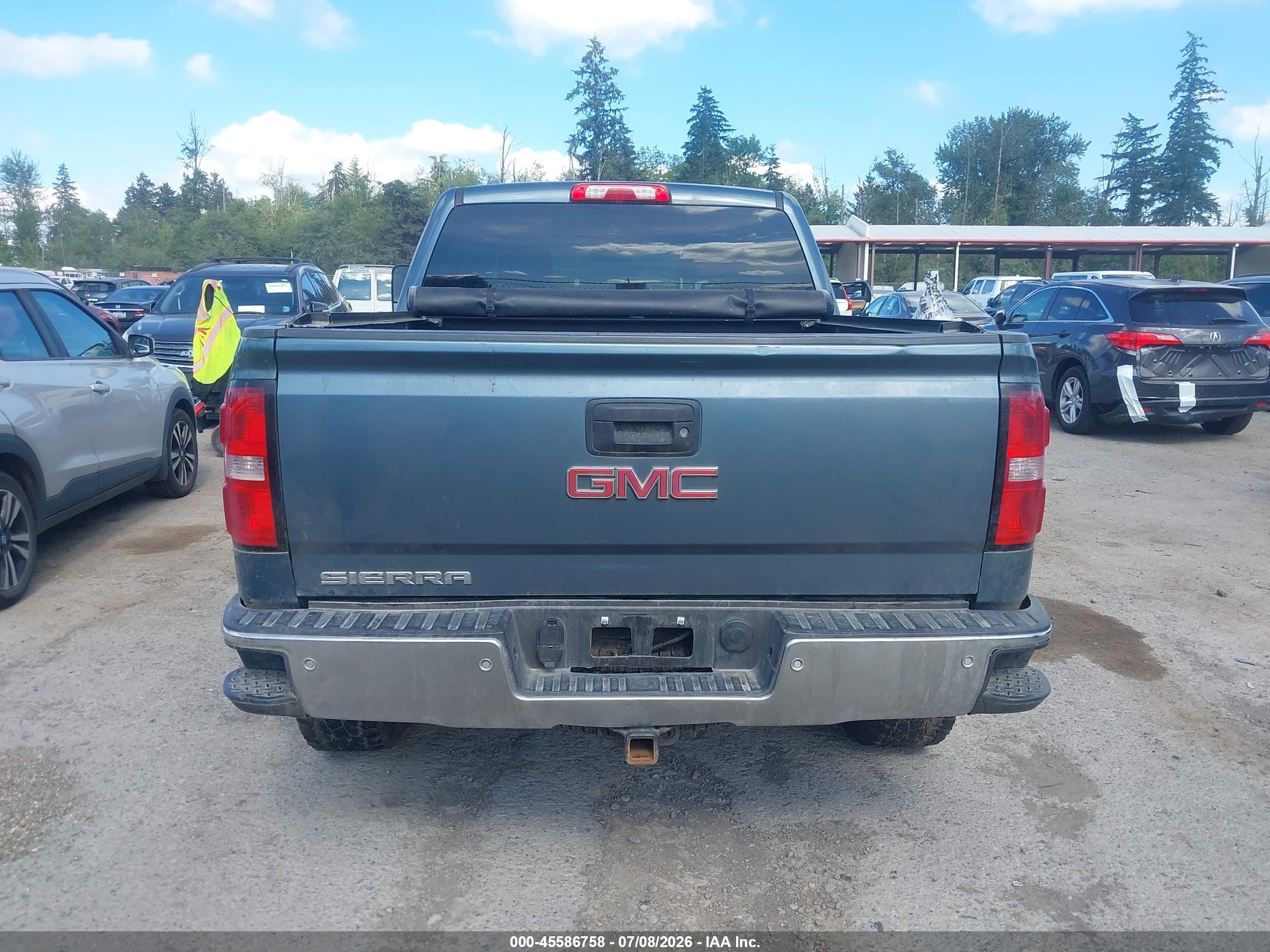 2014 Gmc Sierra 1500 Sle Blue vin: 3GTU2UEC5EG366786