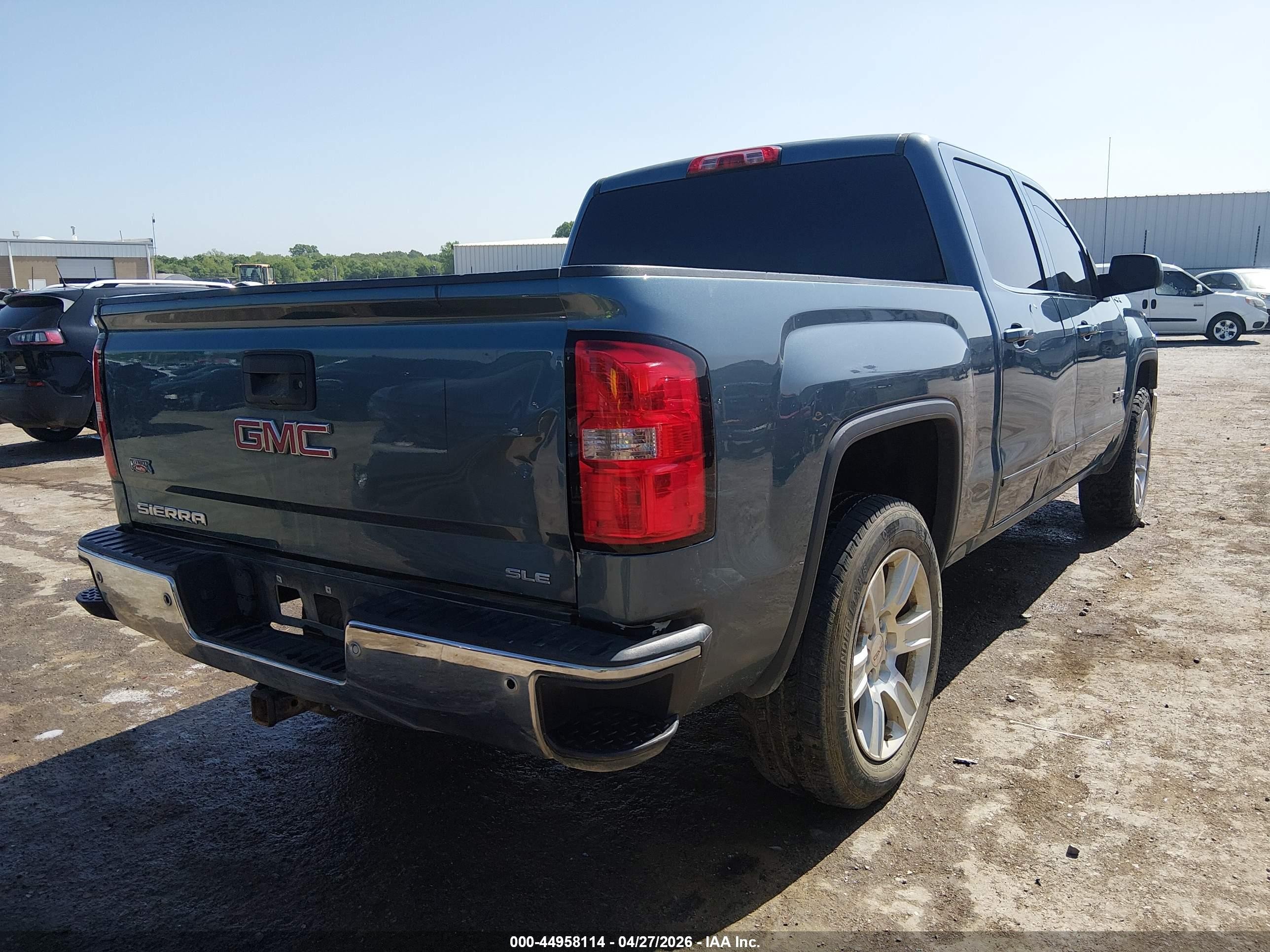 2014 Gmc Sierra 1500 Sle Синий vin: 3GTU2UEC5EG441230