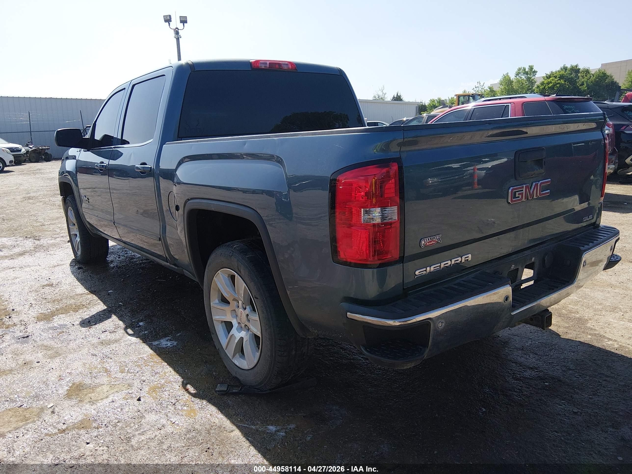 2014 Gmc Sierra 1500 Sle Синий vin: 3GTU2UEC5EG441230