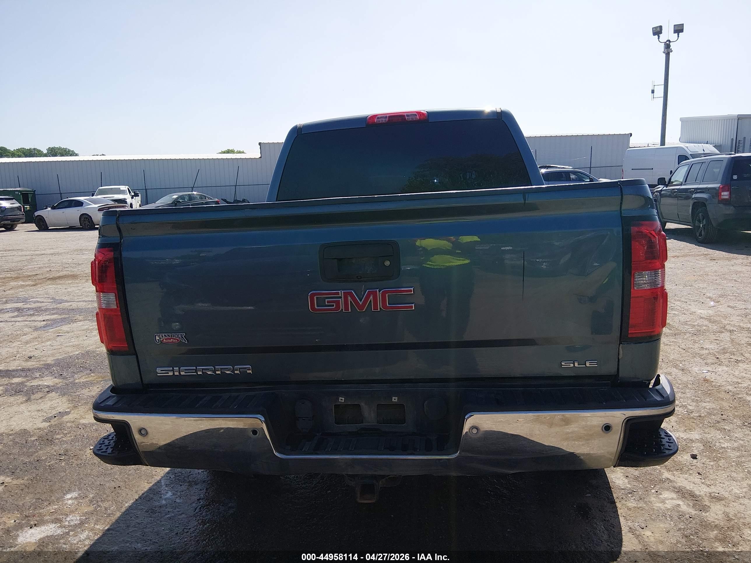 2014 Gmc Sierra 1500 Sle Синий vin: 3GTU2UEC5EG441230