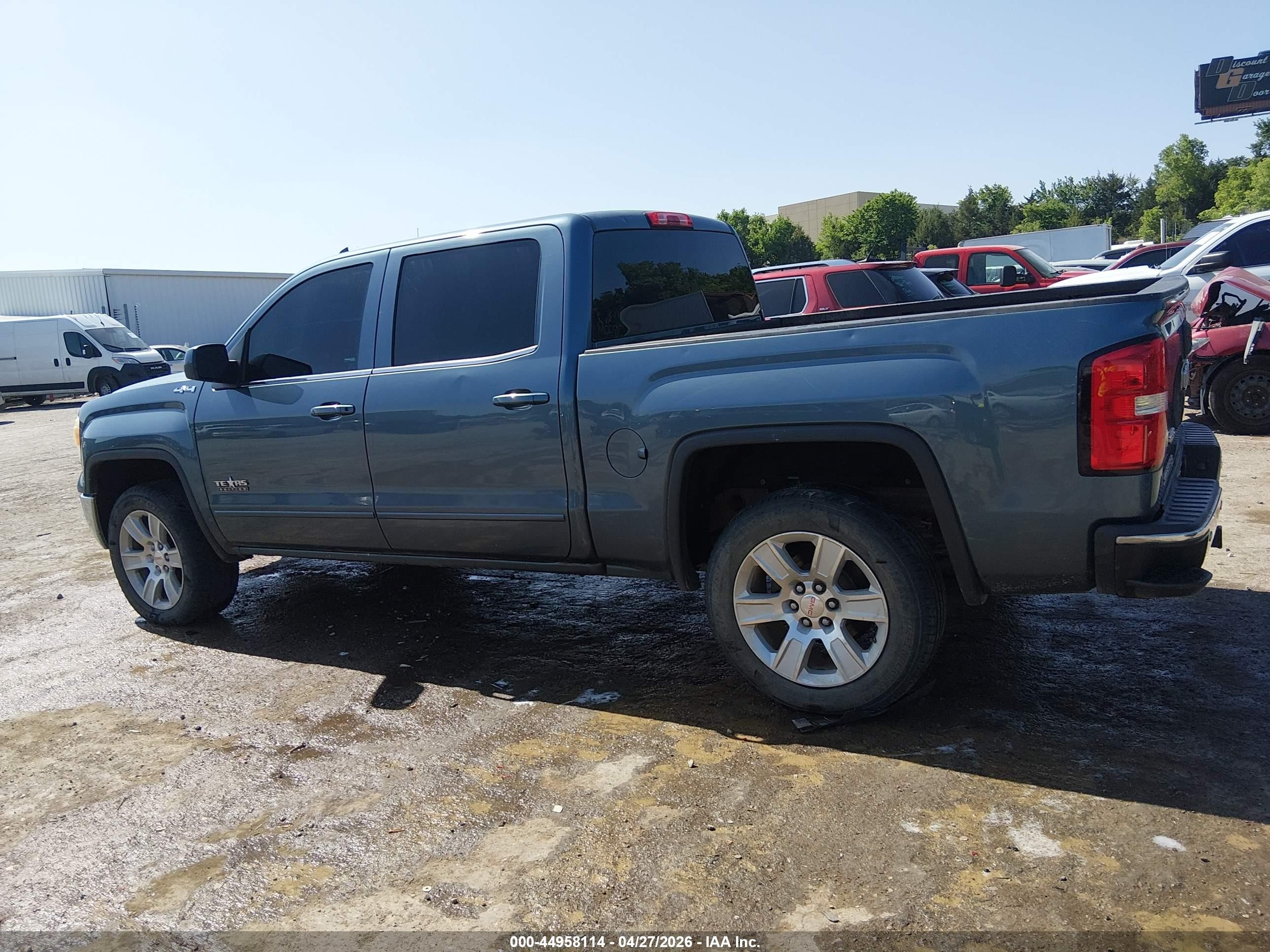 2014 Gmc Sierra 1500 Sle Синий vin: 3GTU2UEC5EG441230