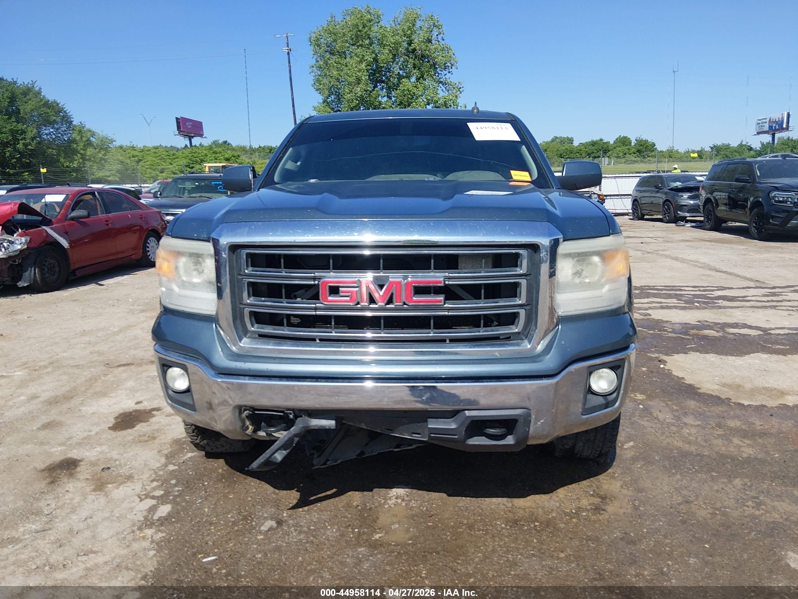 2014 Gmc Sierra 1500 Sle Синий vin: 3GTU2UEC5EG441230
