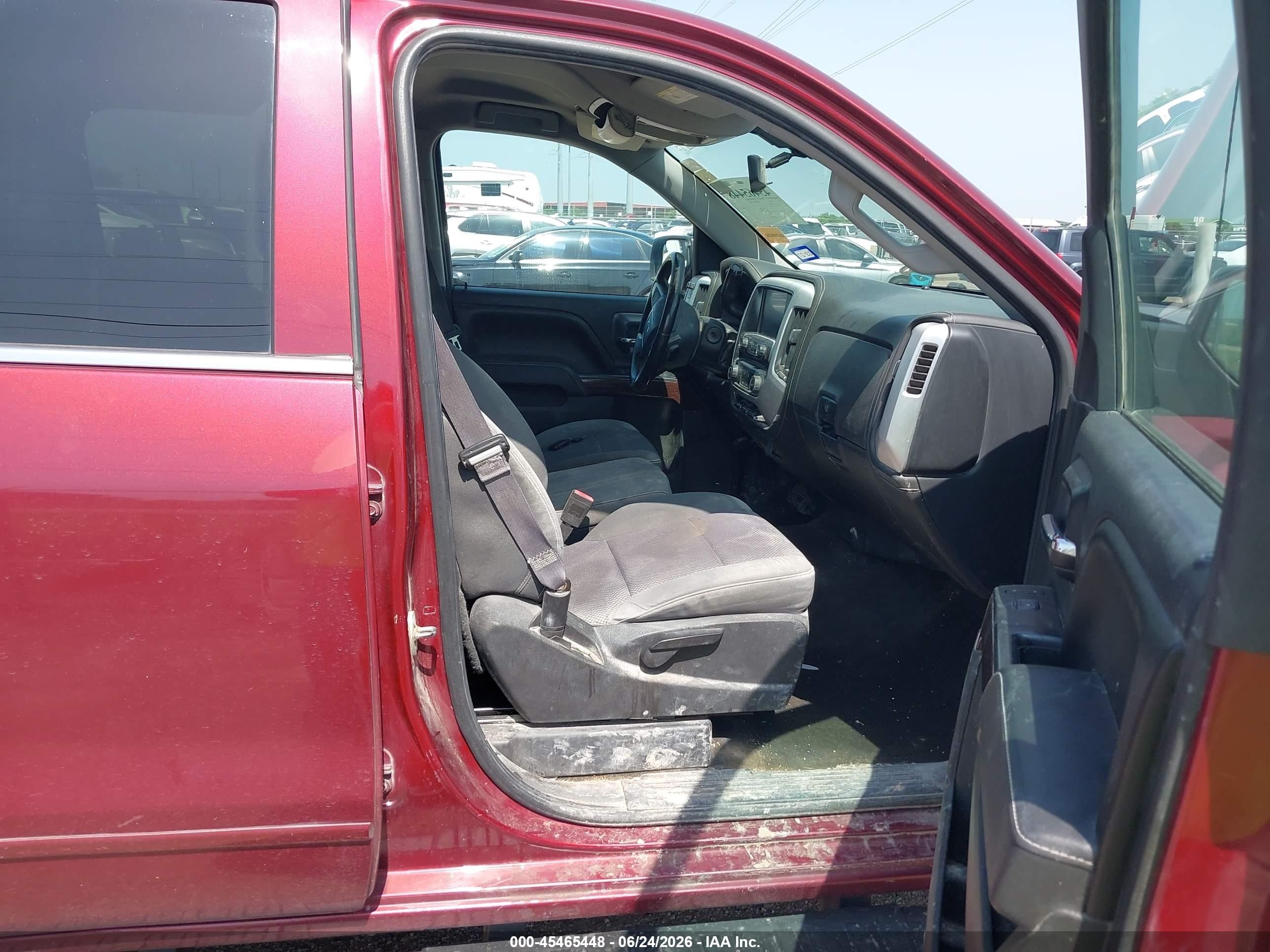 2015 Gmc Sierra 1500 Sle Burgundy vin: 3GTU2UEC5FG218848