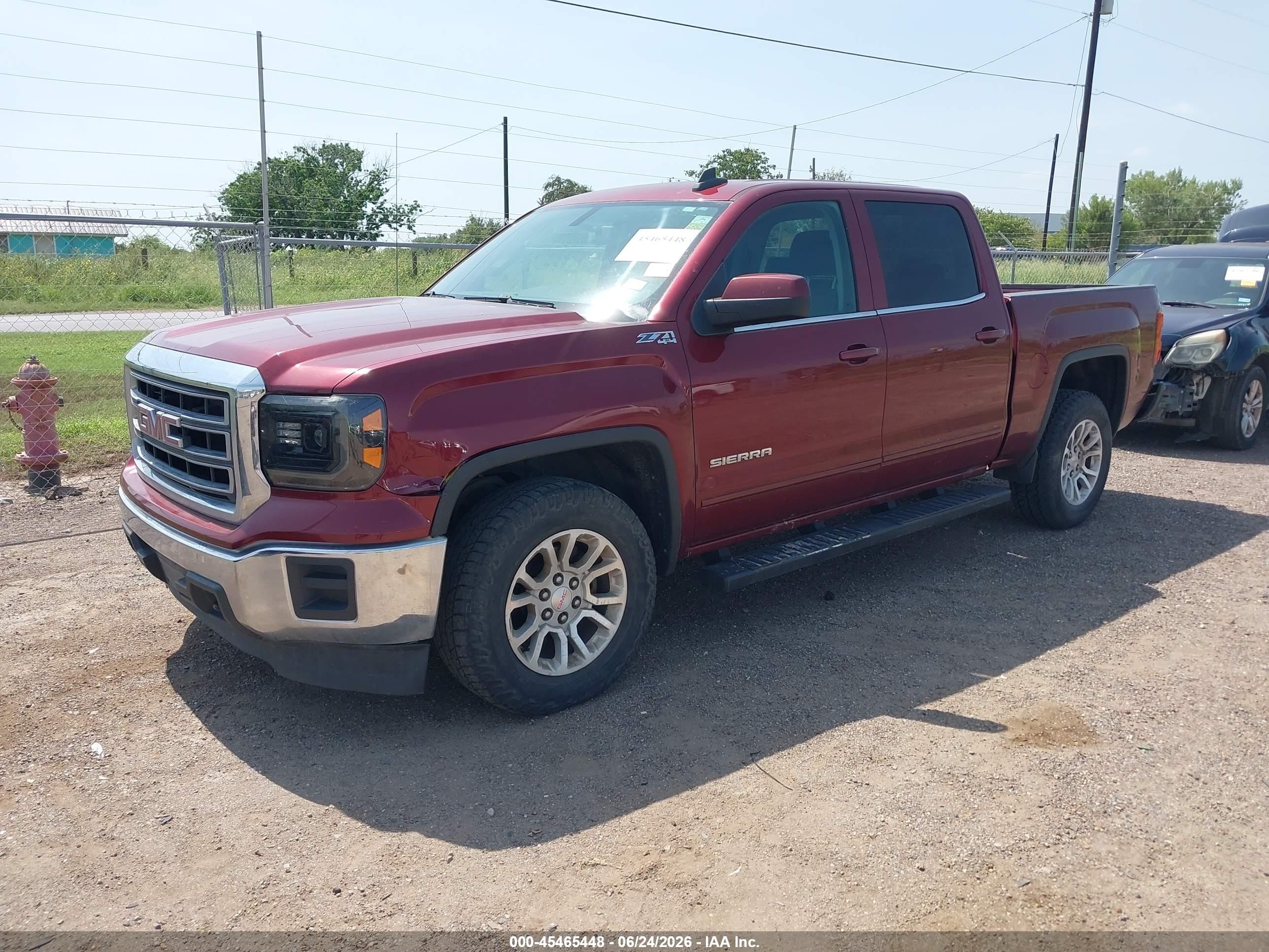 2015 Gmc Sierra 1500 Sle Burgundy vin: 3GTU2UEC5FG218848