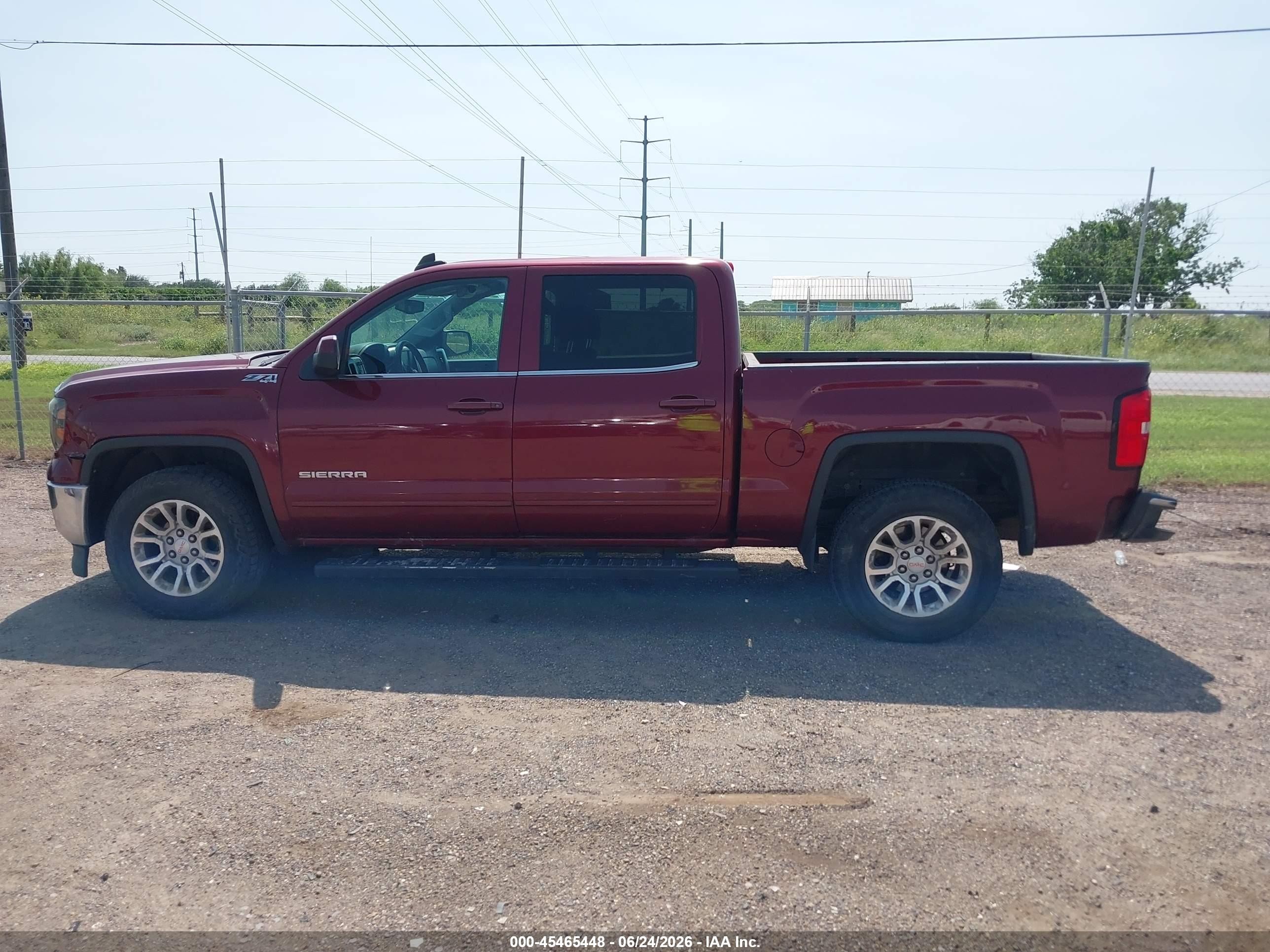2015 Gmc Sierra 1500 Sle Burgundy vin: 3GTU2UEC5FG218848