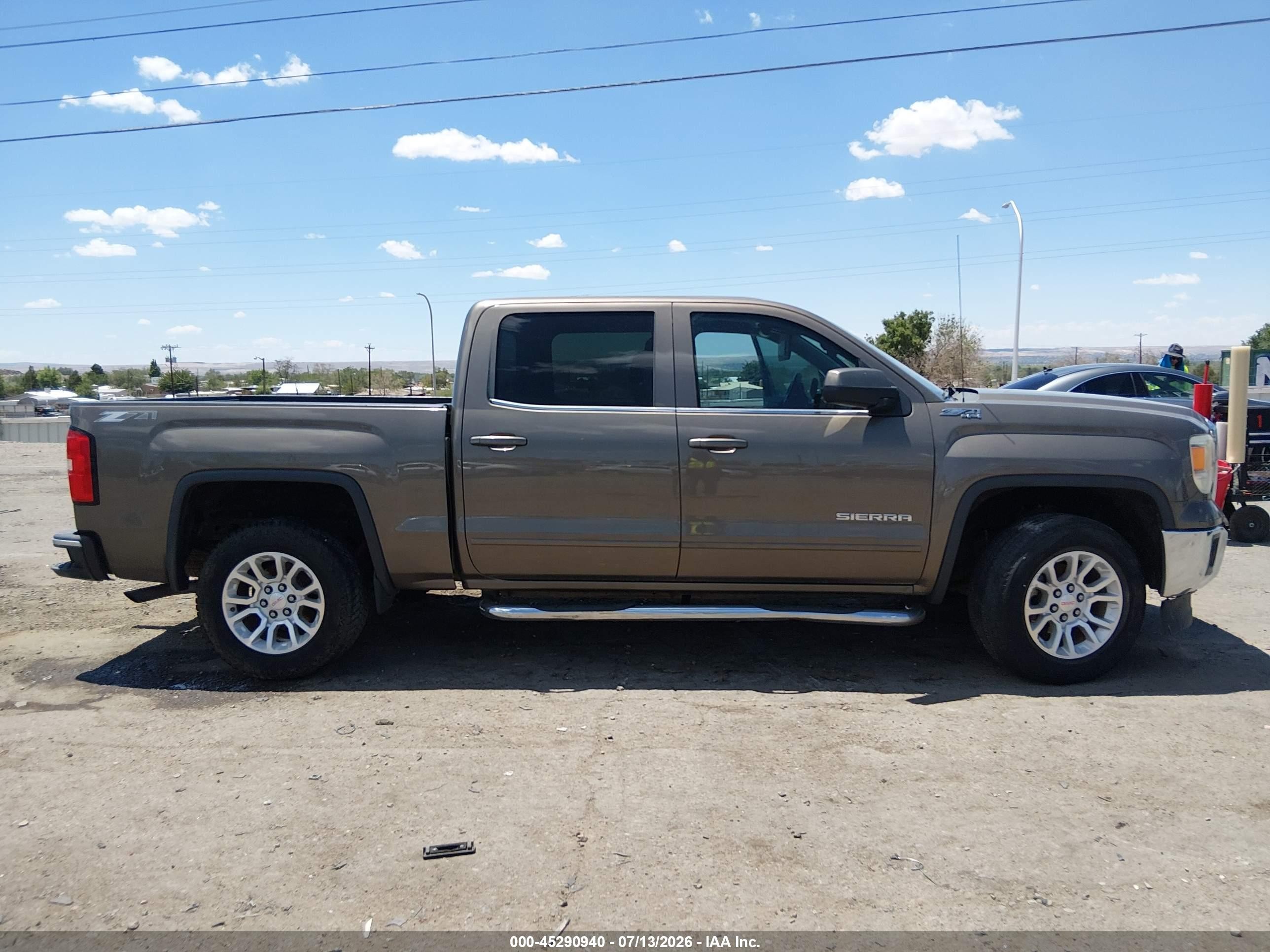 2015 Gmc Sierra 1500 Sle Brown vin: 3GTU2UEC5FG428513