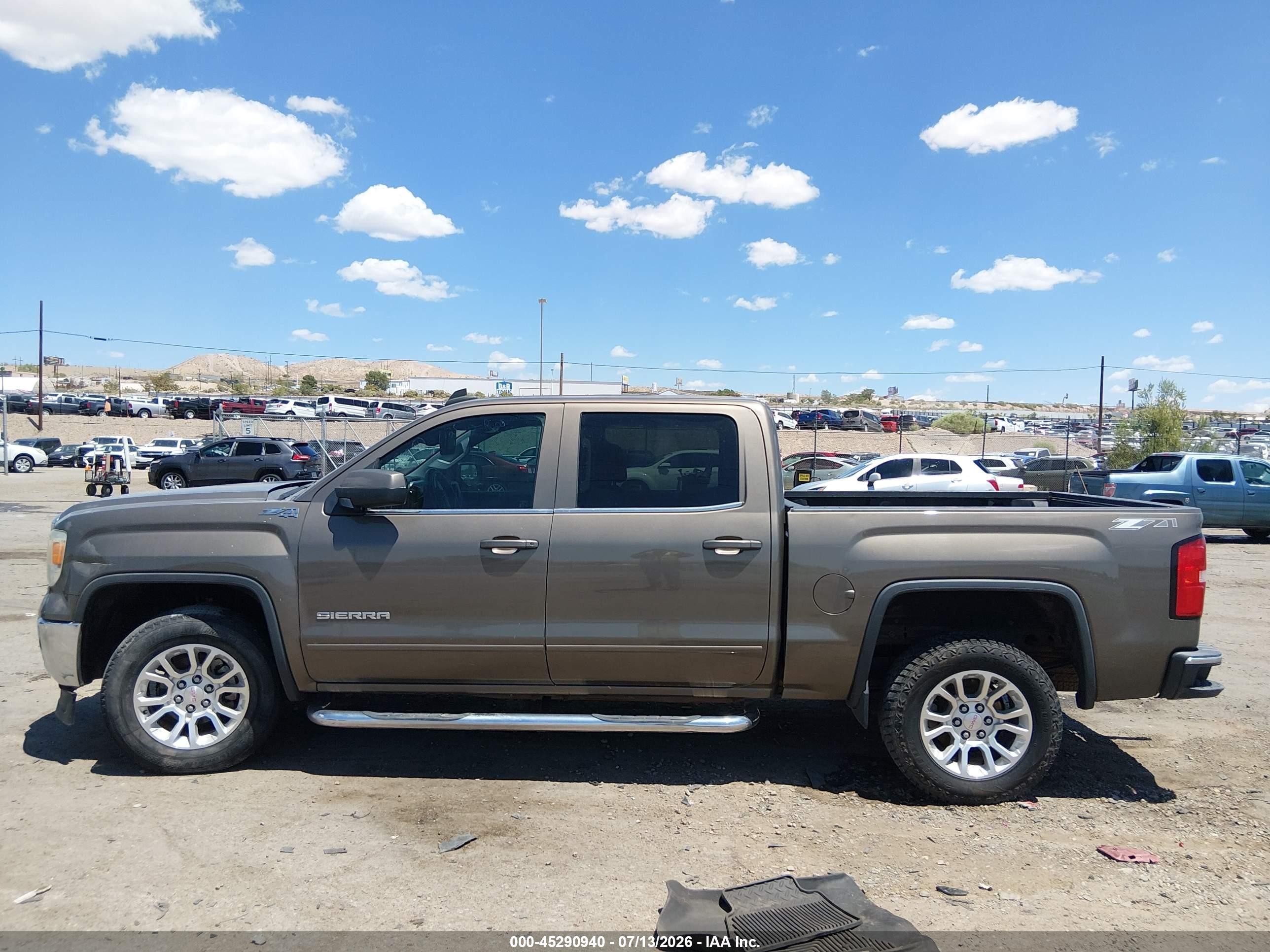 2015 Gmc Sierra 1500 Sle Brown vin: 3GTU2UEC5FG428513