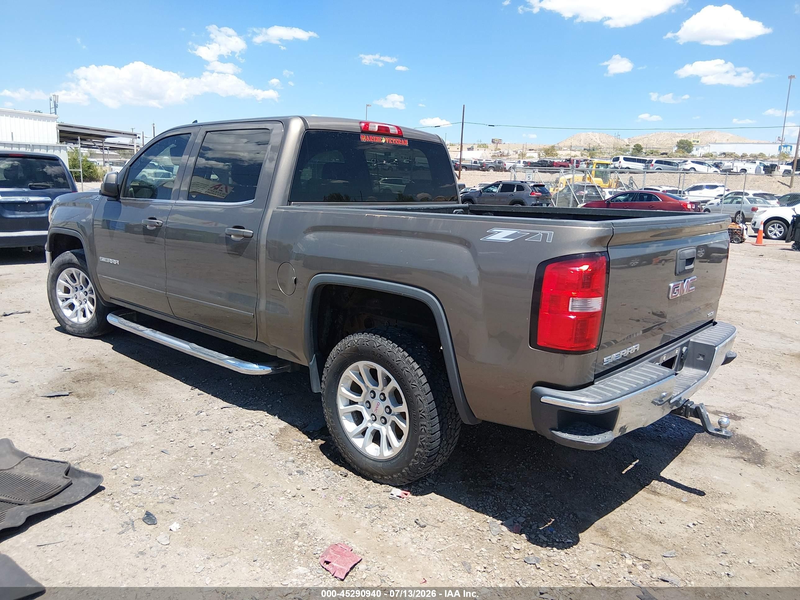 2015 Gmc Sierra 1500 Sle Brown vin: 3GTU2UEC5FG428513