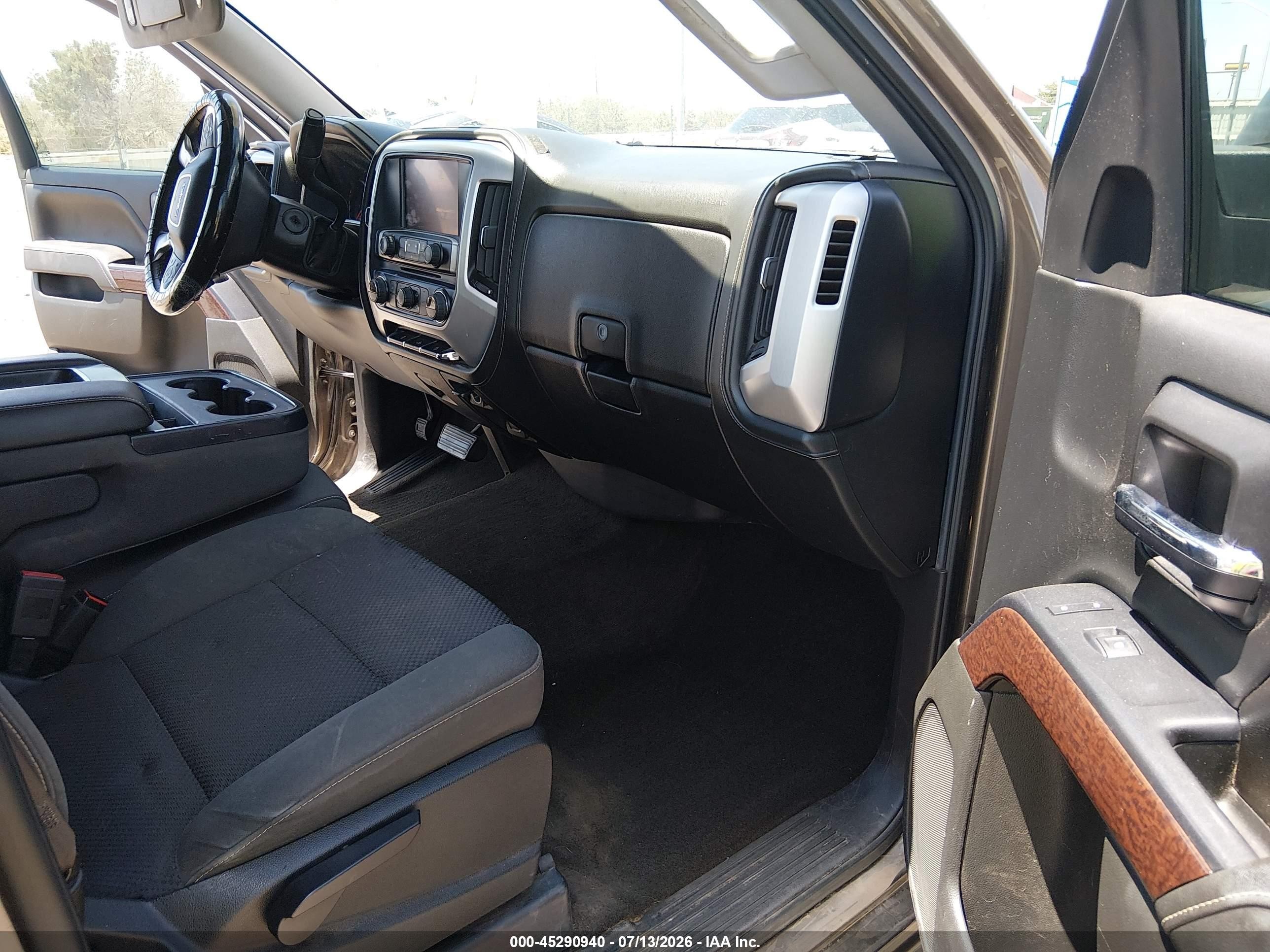 2015 Gmc Sierra 1500 Sle Brown vin: 3GTU2UEC5FG428513