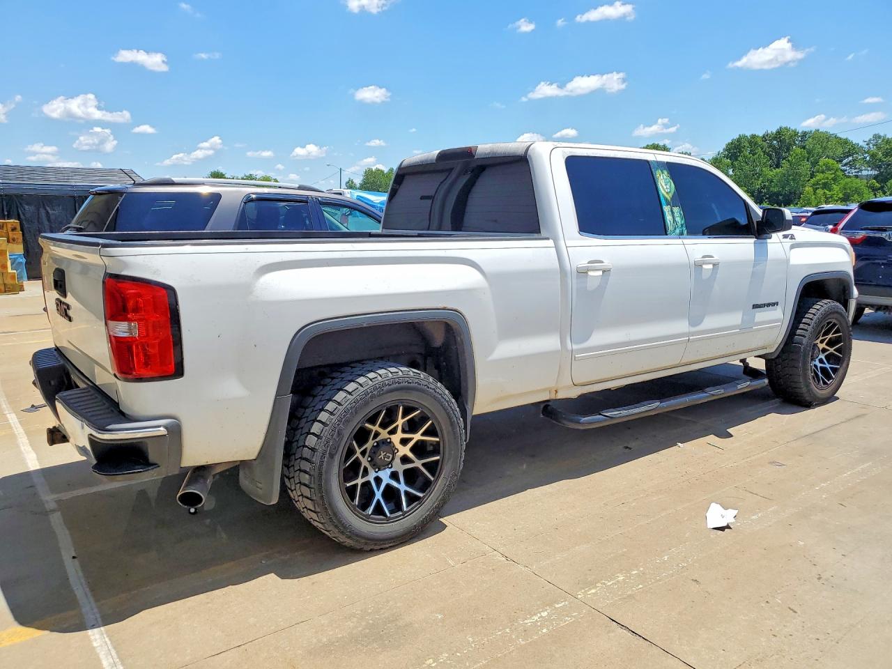 2014 Gmc Sierra K1500 Sle White vin: 3GTU2UEC6EG139980