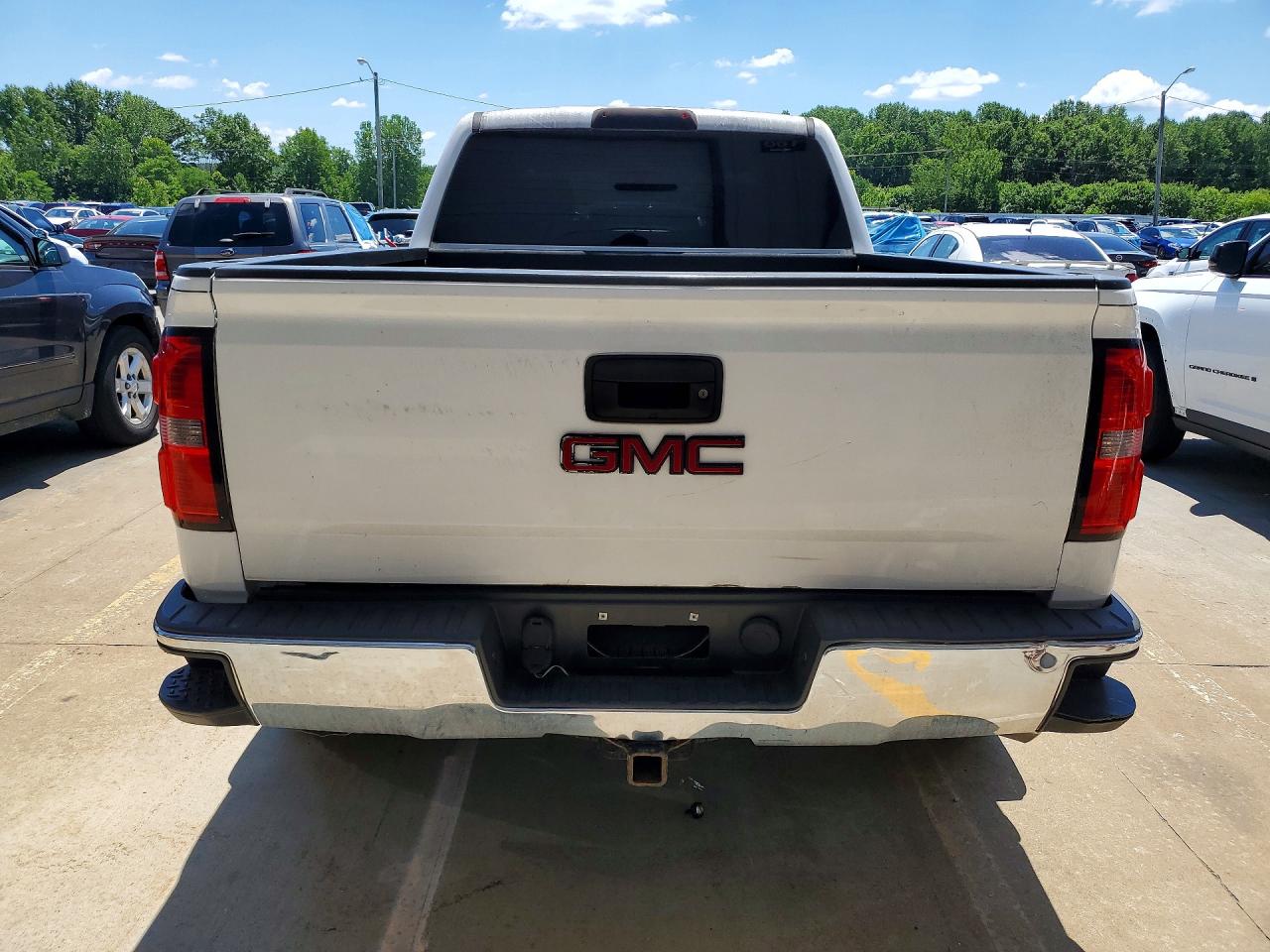 2014 Gmc Sierra K1500 Sle White vin: 3GTU2UEC6EG139980